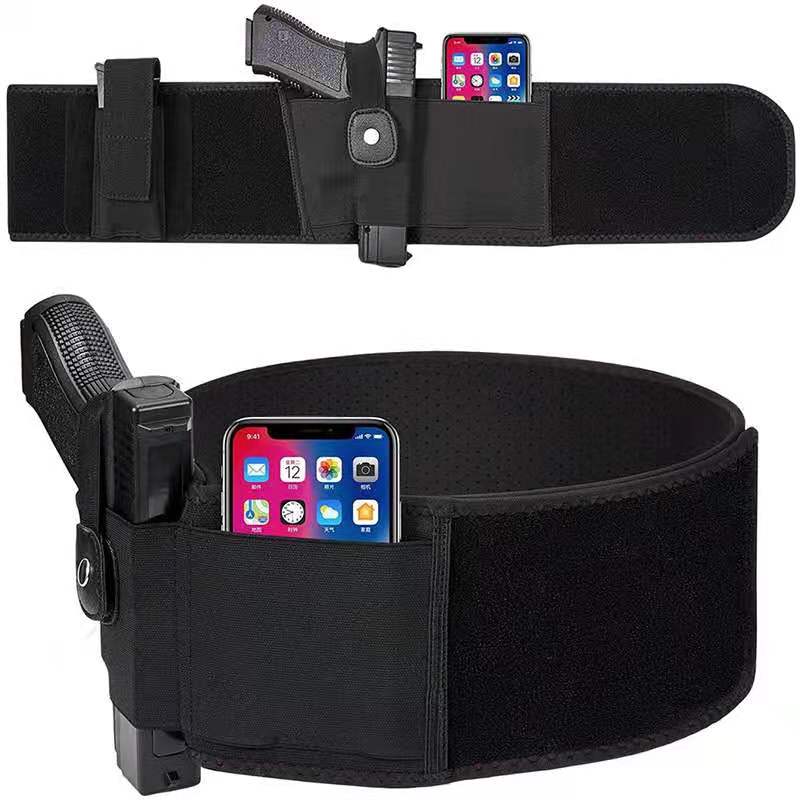 Universal Belly Band Holster Concealed Carry Gun Tactical Elastic Pistol Holster