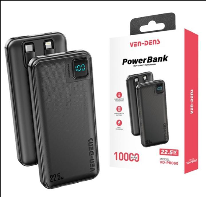 Ven-Dens 22.5W Fast Charging 10000mAh Power Bank VD-PB060