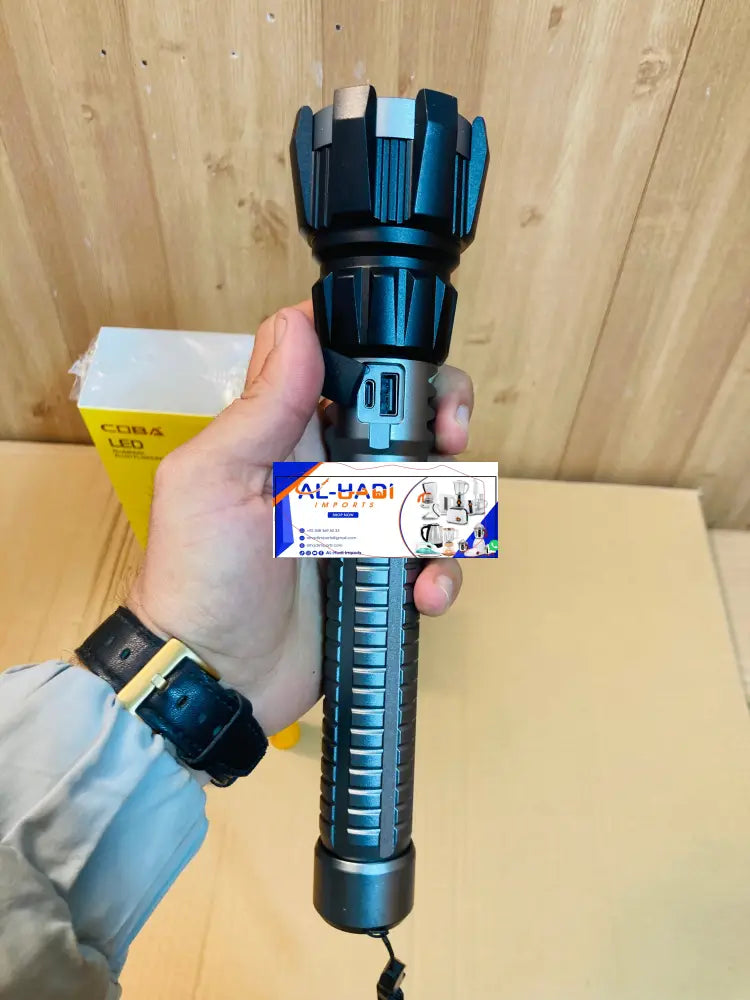 COBA Long Range Aluminium Alloy Flashlight Torch CB-G712 - COBA Aluminum Alloy Flashlight Torch CB-G712