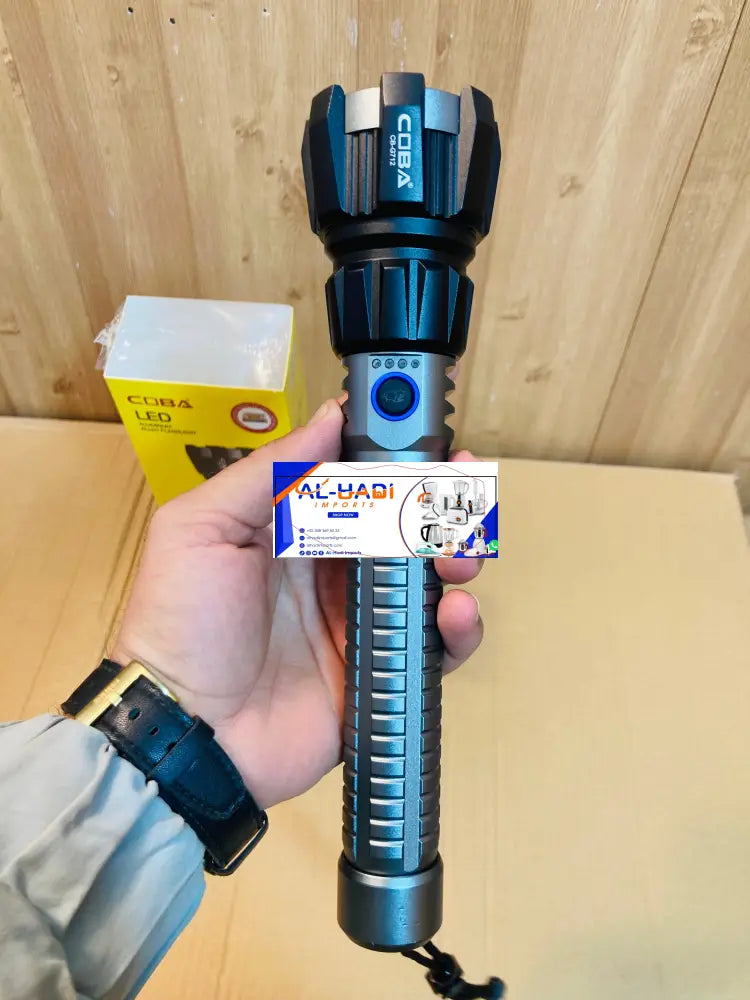 COBA Long Range Aluminium Alloy Flashlight Torch CB-G712 - COBA Aluminum Alloy Flashlight Torch CB-G712
