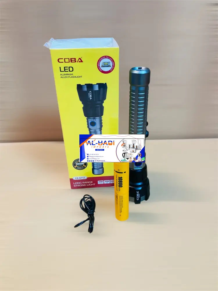COBA Long Range Aluminium Alloy Flashlight Torch CB-G712