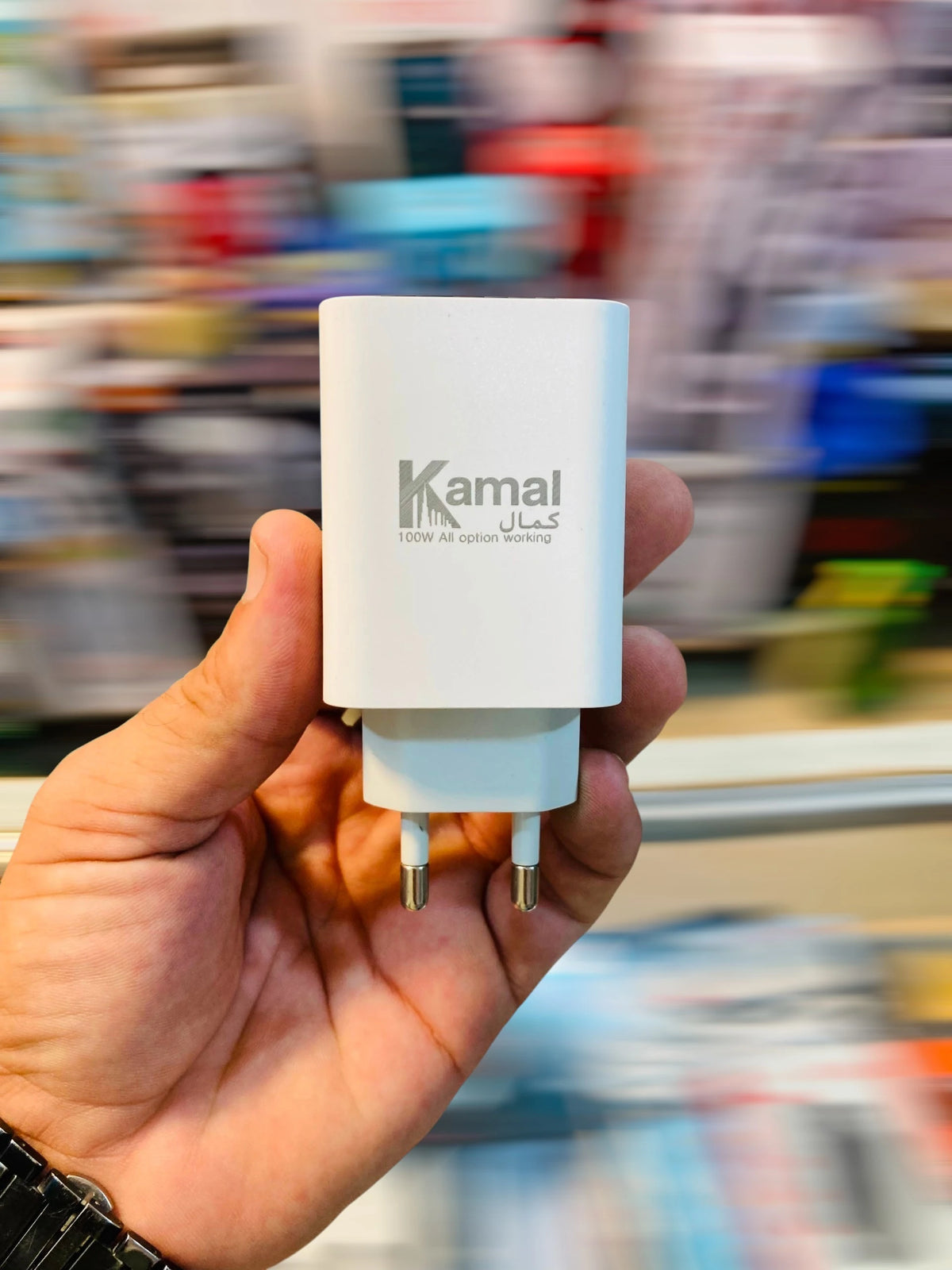 Kamal 100W All Option Fast Charger   High-Speed USB Wall Charger with 4.0A Output and Type-C Cable K-810