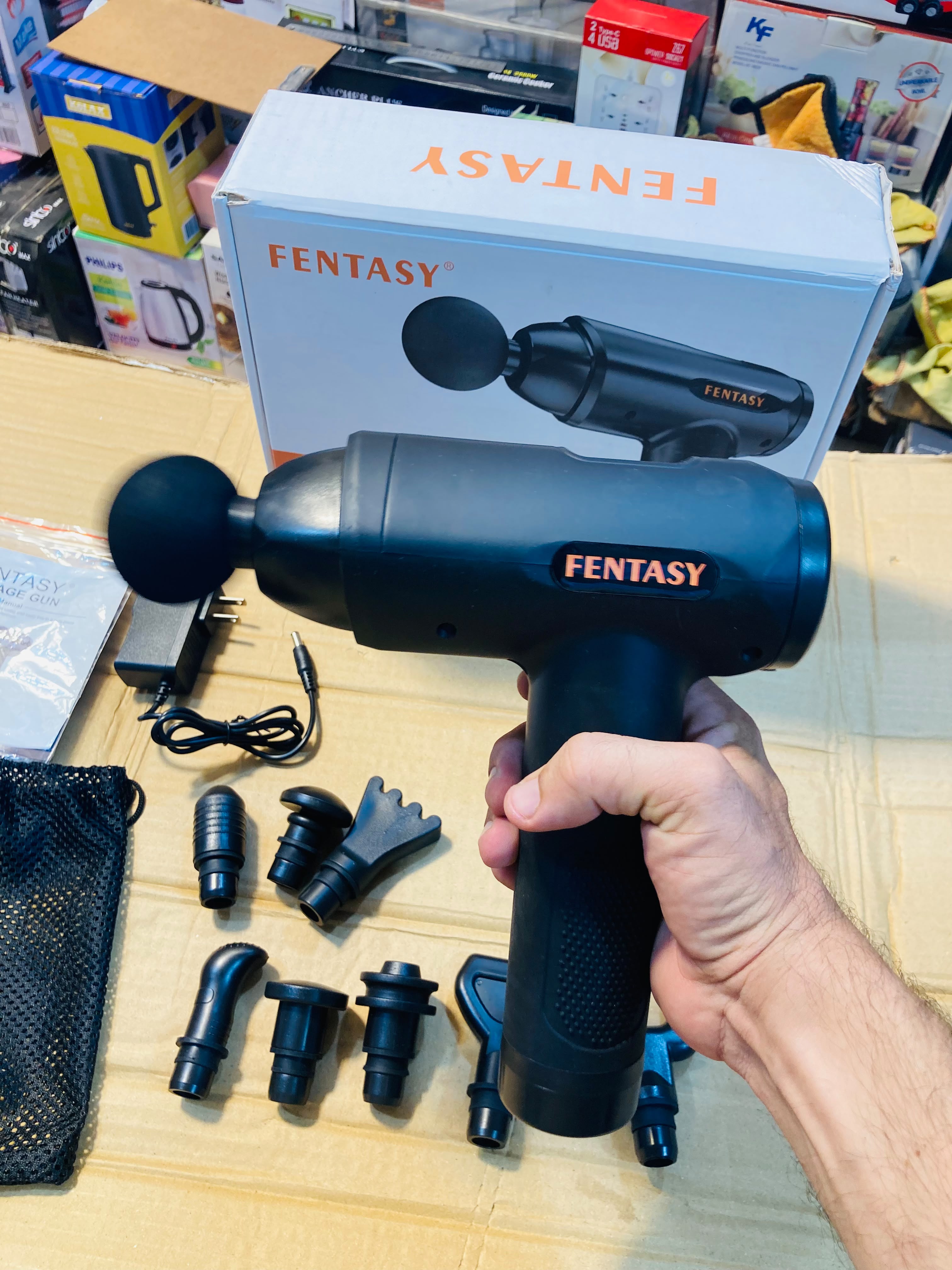 Fentasy 10in1 Multifunctional Deep Tissue Percussion  Massage Gun