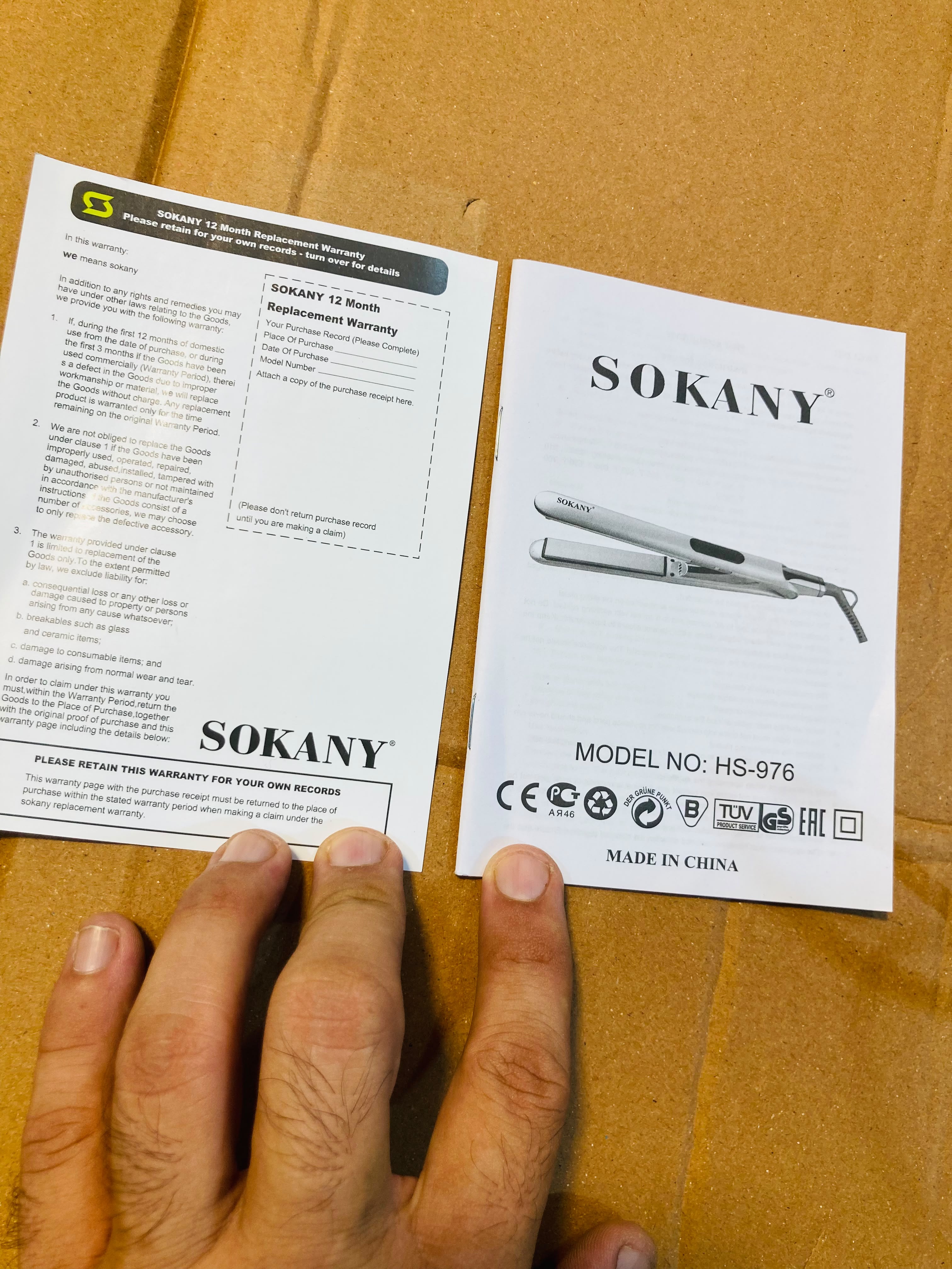 Sokany Digital Professional Hair Straightener HS-976