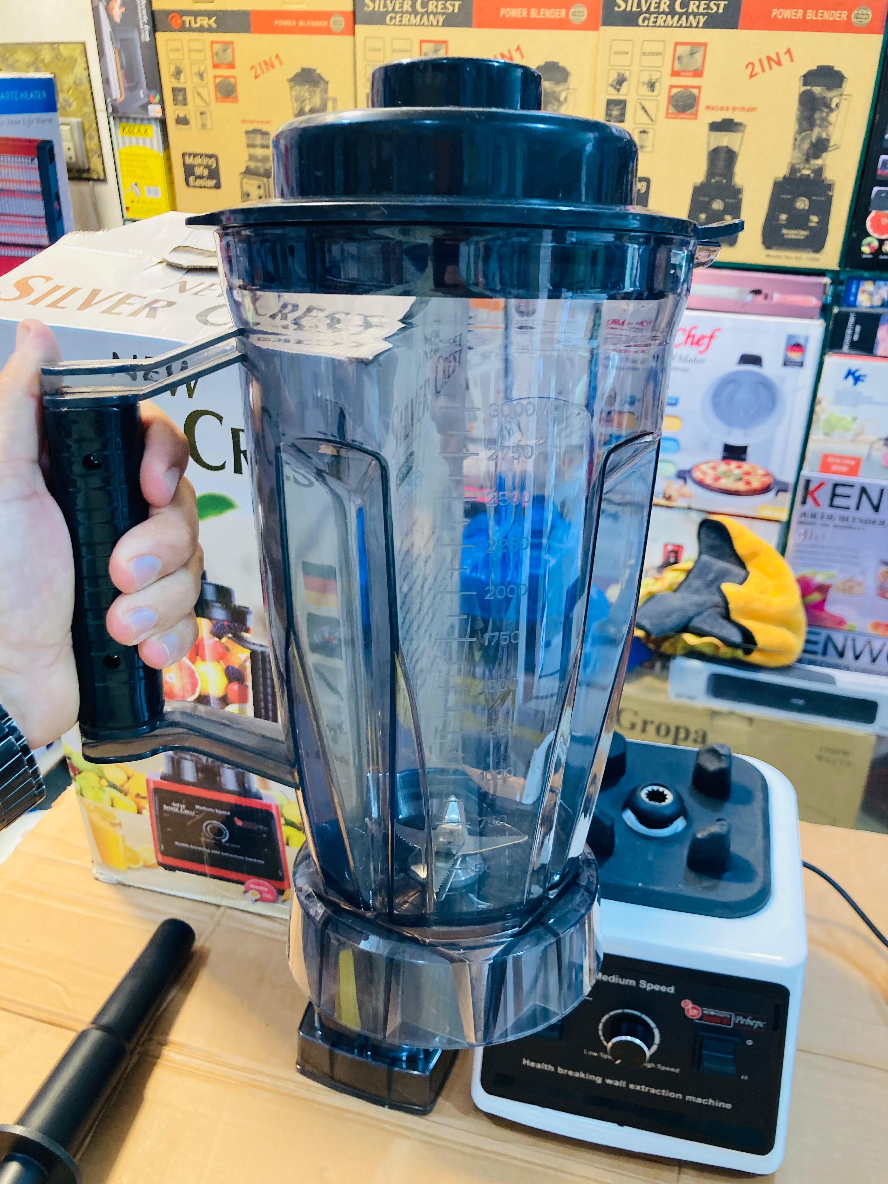 New Silver Crest Heavy Duty Commercial Blender & Grinder SC-9880