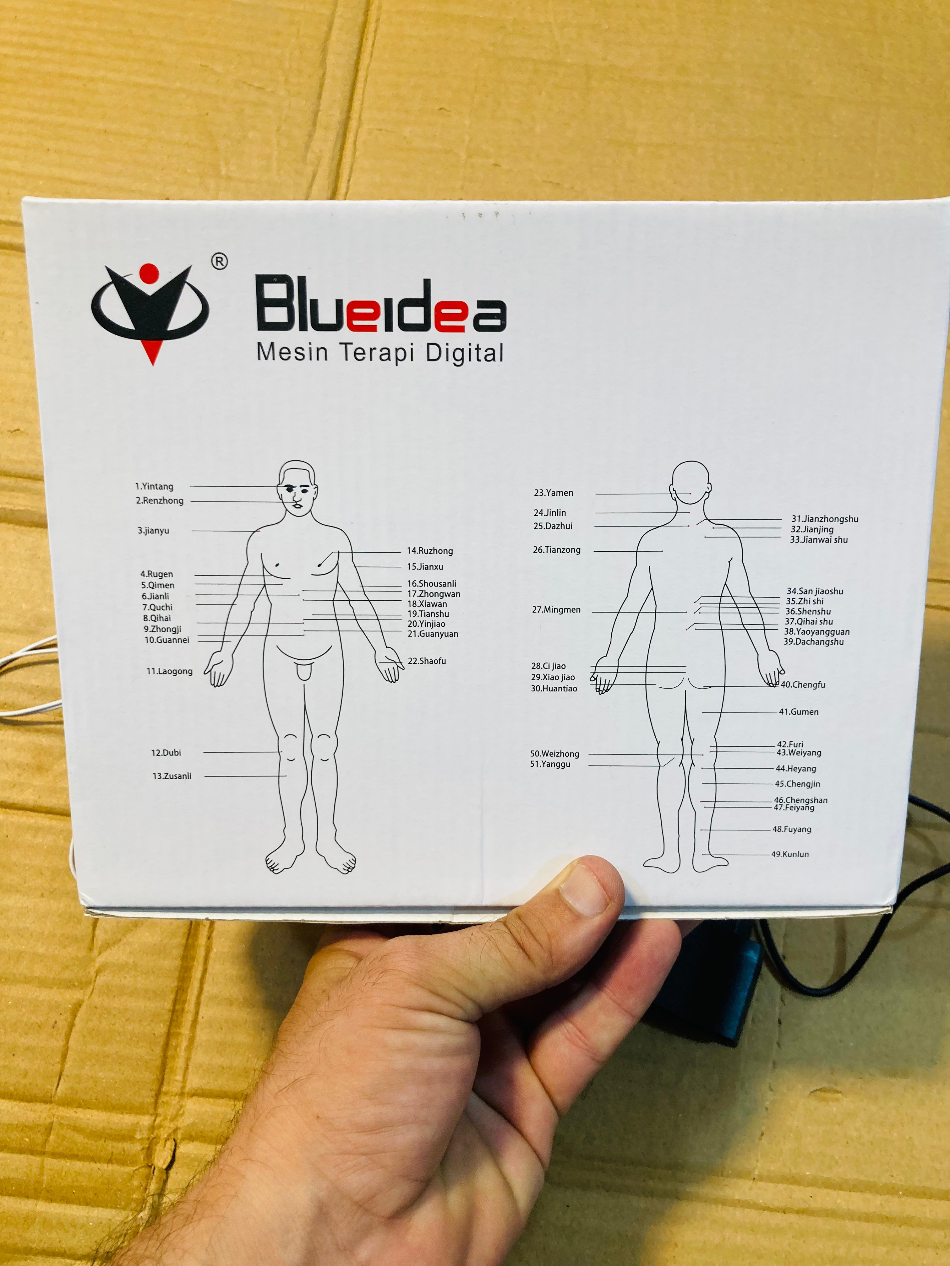Blueidea Digital Therapy Machine Electronic Pulse Massager with Electrode Pads and Power Adapter