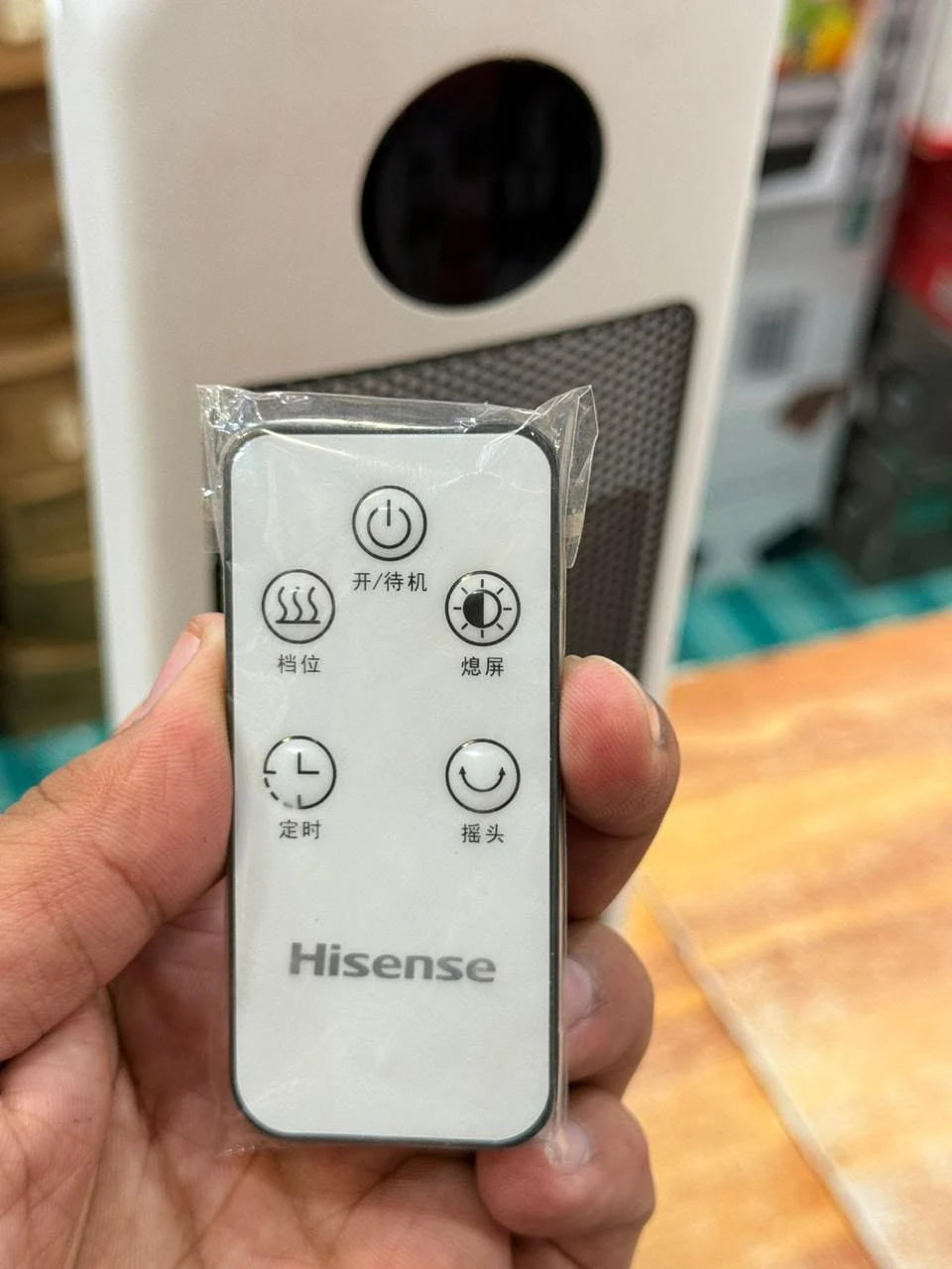 Hisense Smart Oscillating Ceramic Tower Heater with Remote Control, Digital LED Display & Programmable Timer