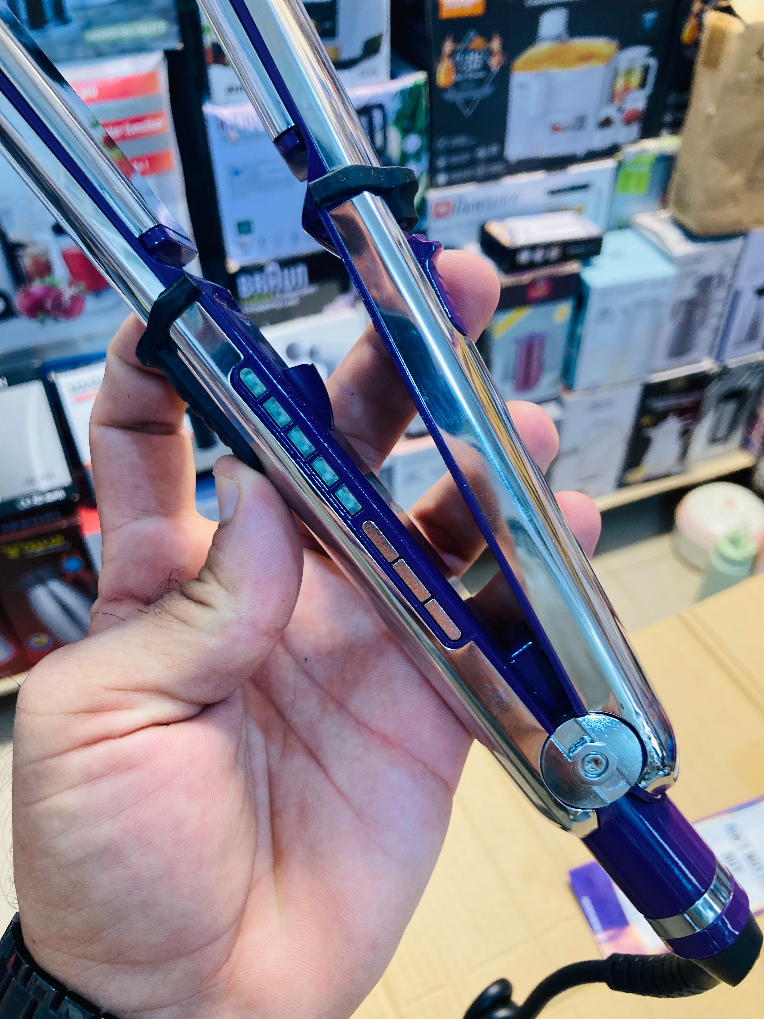 Imported Titanium plates Deeper Than Hair professional hair straightener
