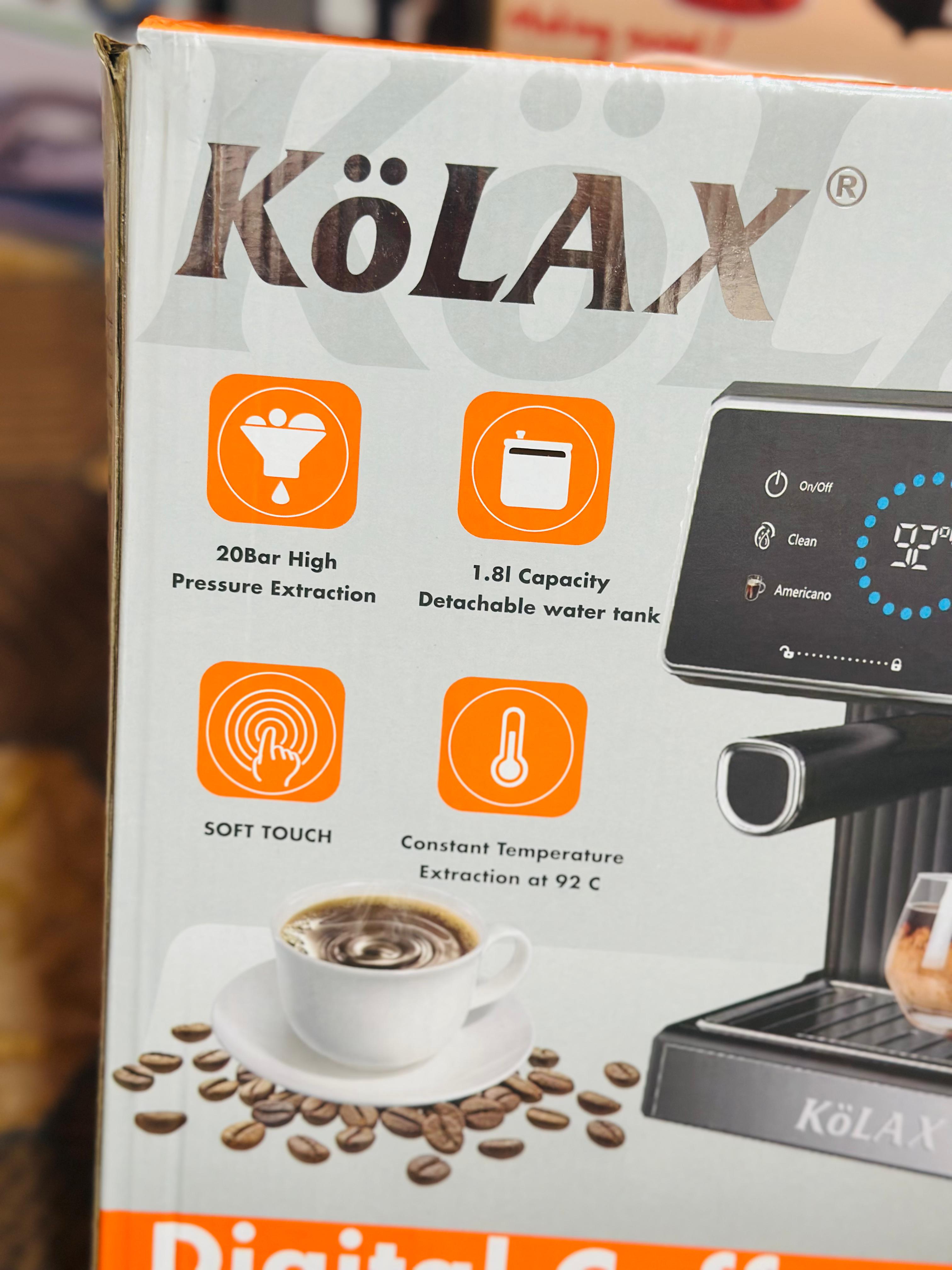 KoLAX Germany 1000W 6in1 Digital Coffee Espresso Machine 20 Bar - 94909