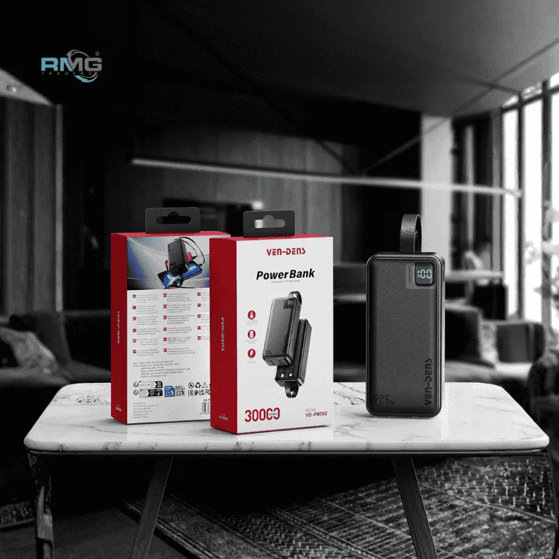 Ven-Dens 22.5W Fast Charging 30000mAh Power Bank VD-PB062