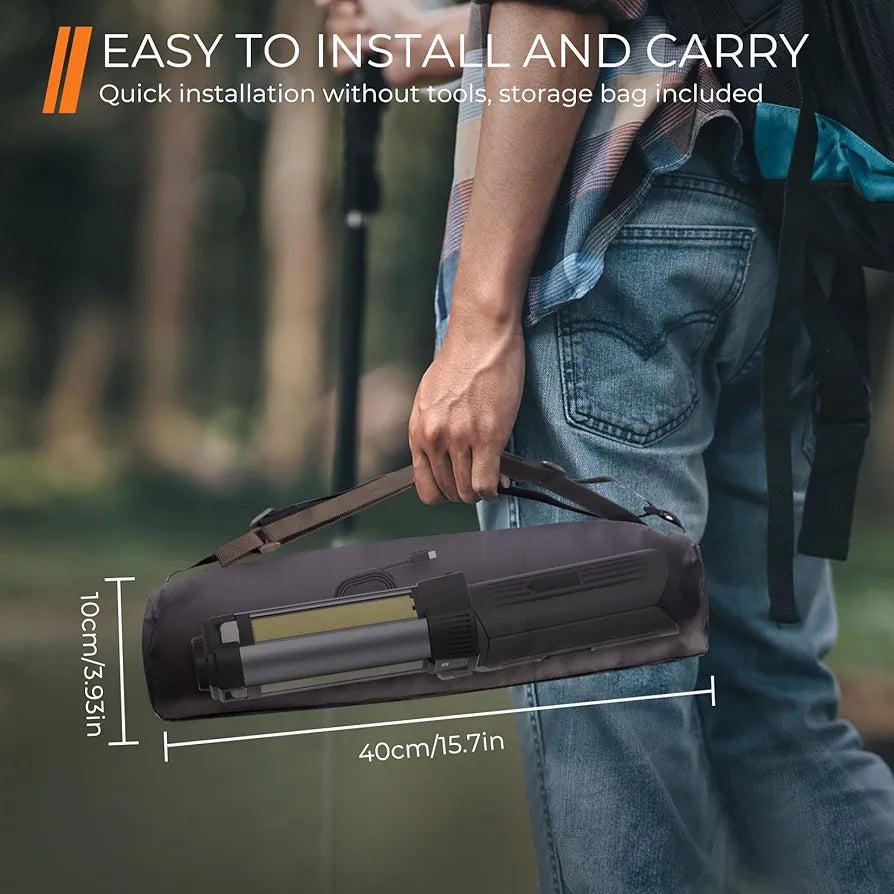 Rechargeable Portable 3.7 Ft Outdoor Camping Light with Stand