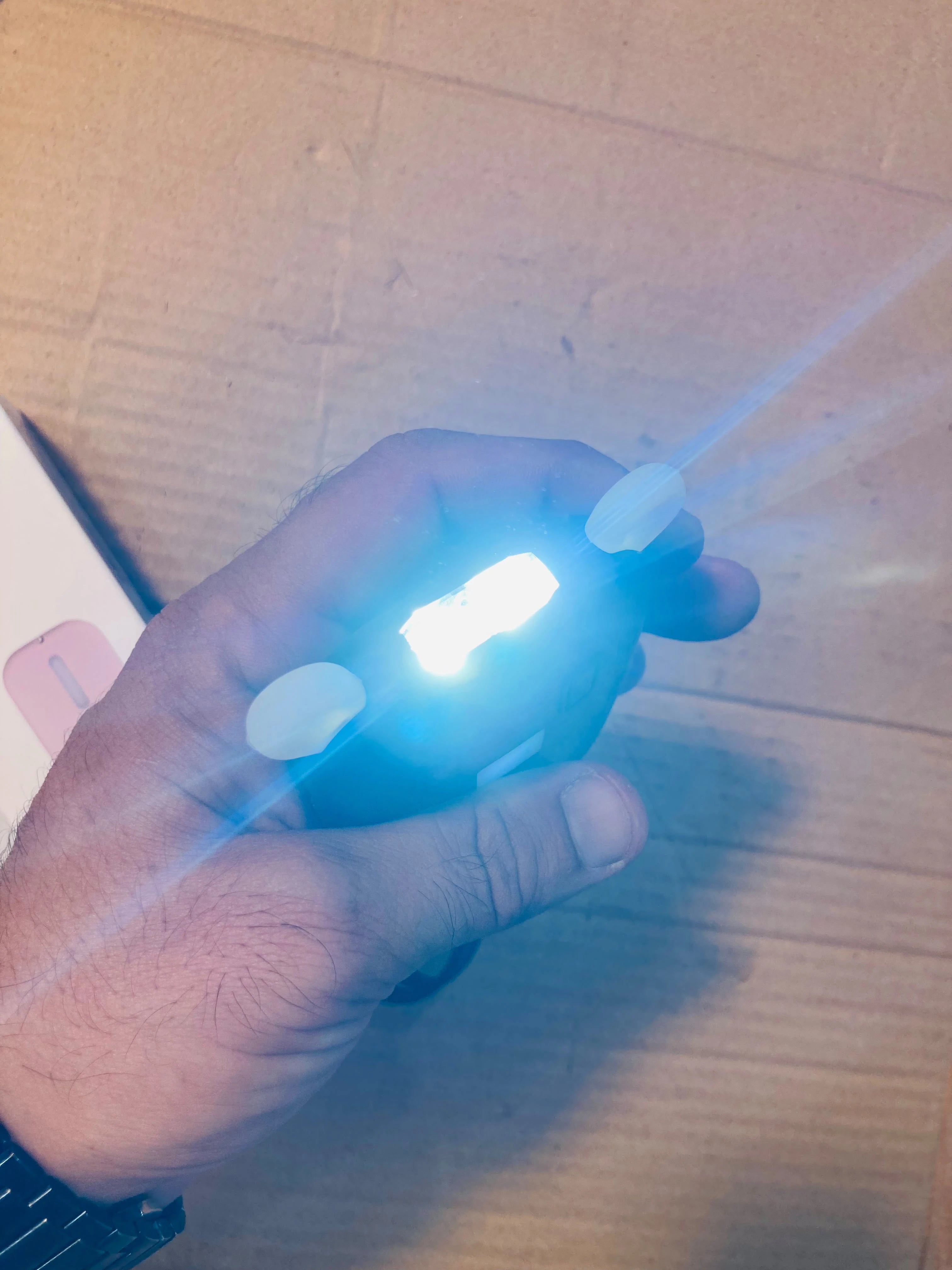 Cute Bear Pocket Hand Warmer with Digital Display Flashlight & Ambient Light Fast-Heating Rechargeable Electric Hand Warmer