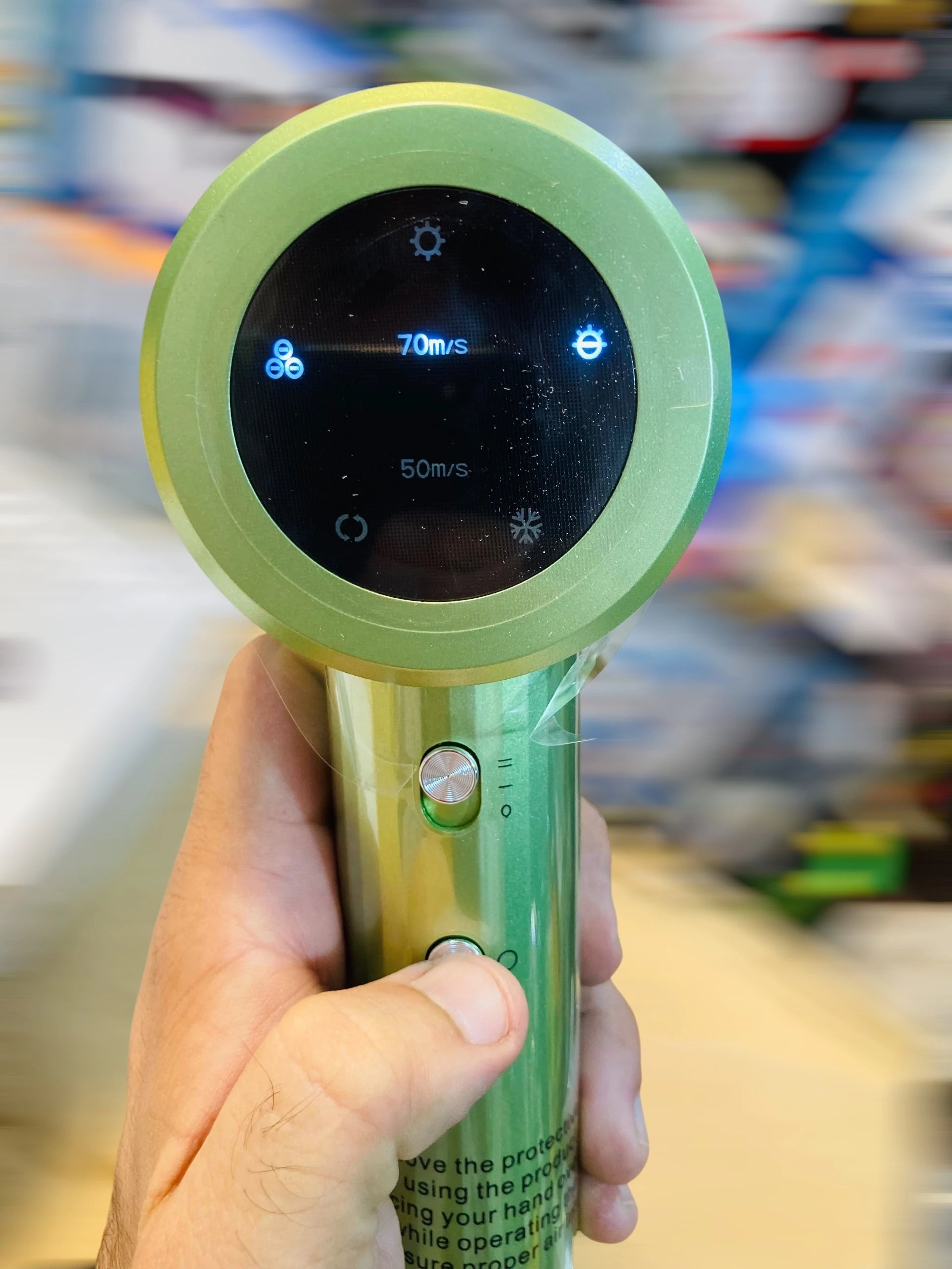 High-Speed Ionic Hair Dryer with 110,000 RPM Brushless Motor, Digital Display & 360° Magnetic Nozzle Model GL-92119