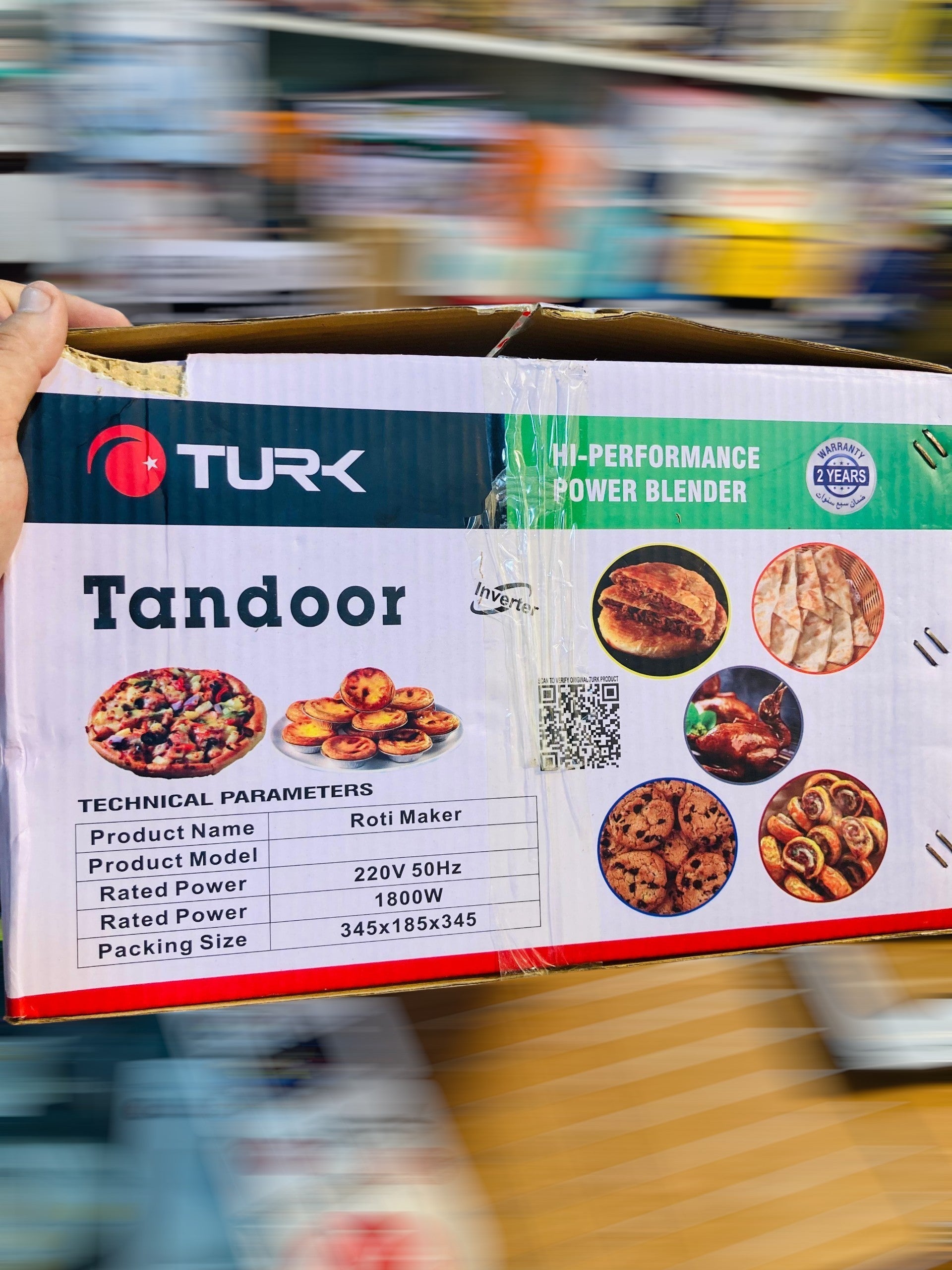 TURK Electric Tandoor and Baking Oven With Top Grill and Baking Tray