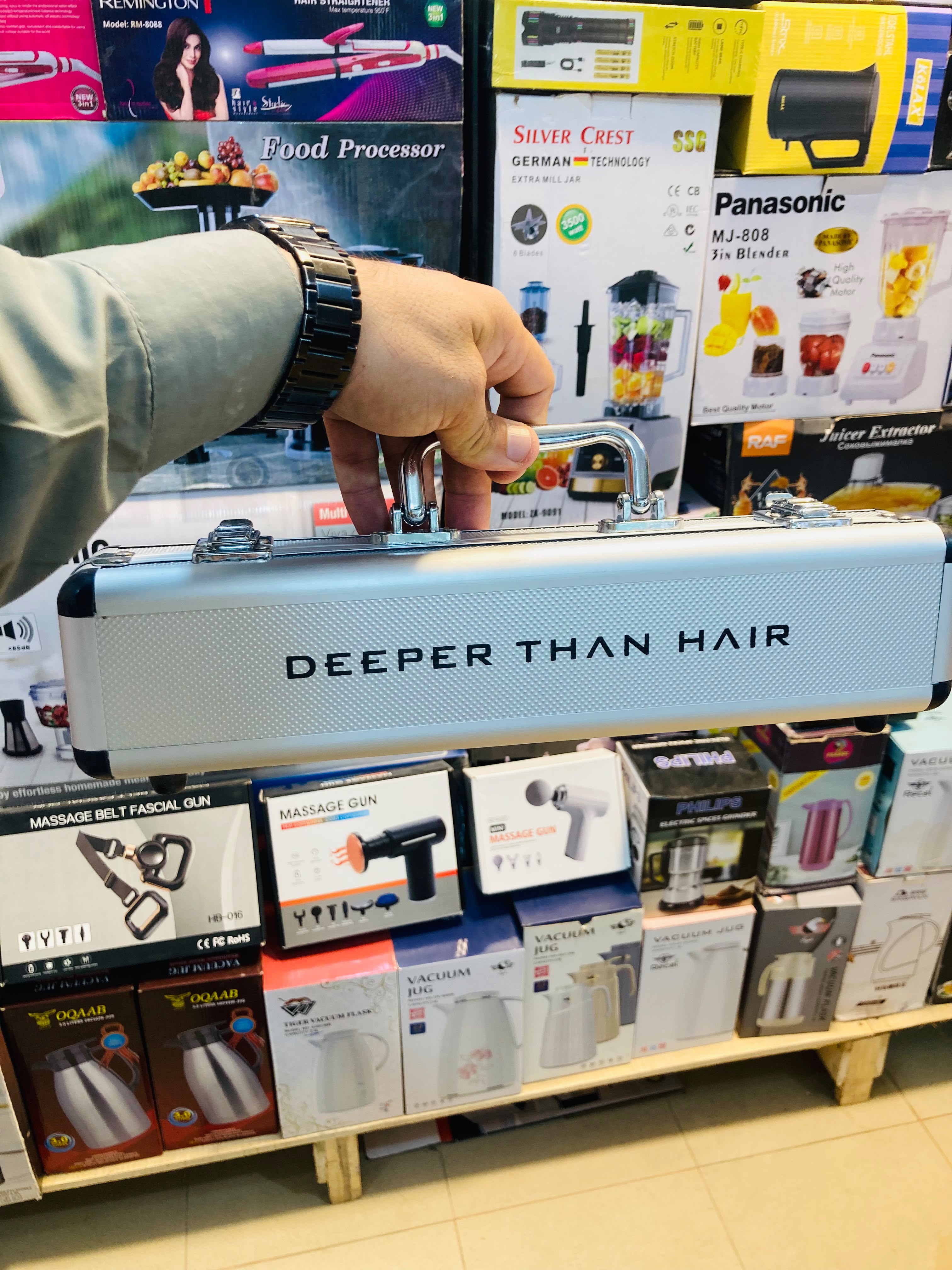 Imported Titanium plates Deeper Than Hair professional hair straightener