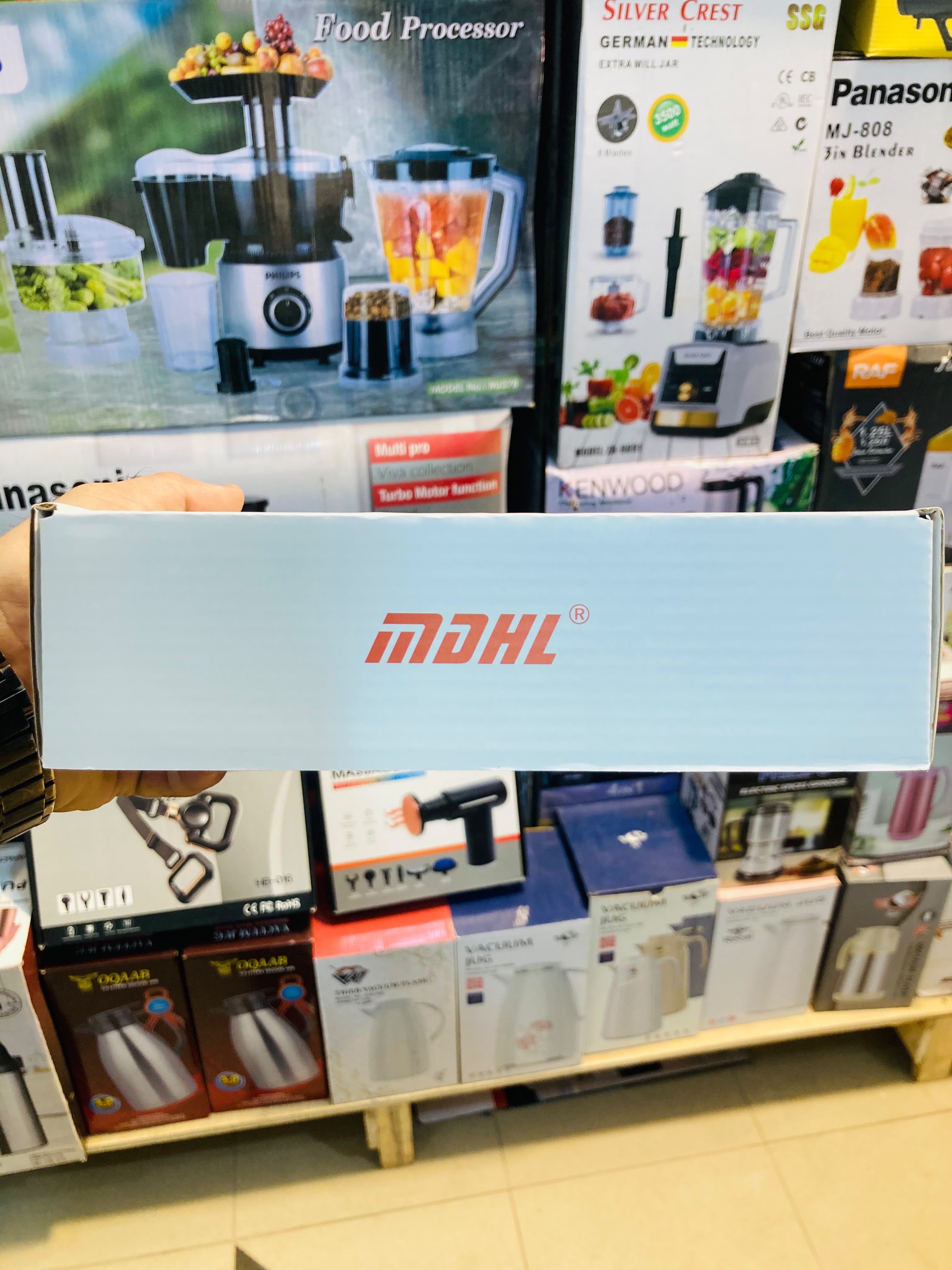 MDHL 4in1 Massage Gun  Portable Handheld Percussive Body Massager with 4 Interchangeable Heads  MD-MG203