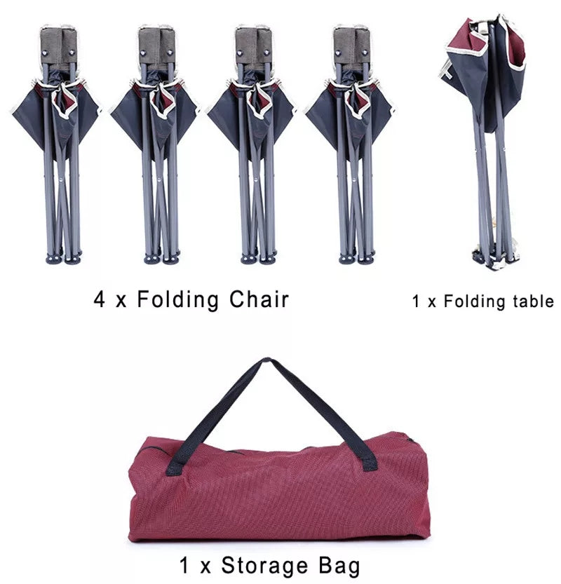 Lot Imported 5in1 Portable Folding Camping Chair Set