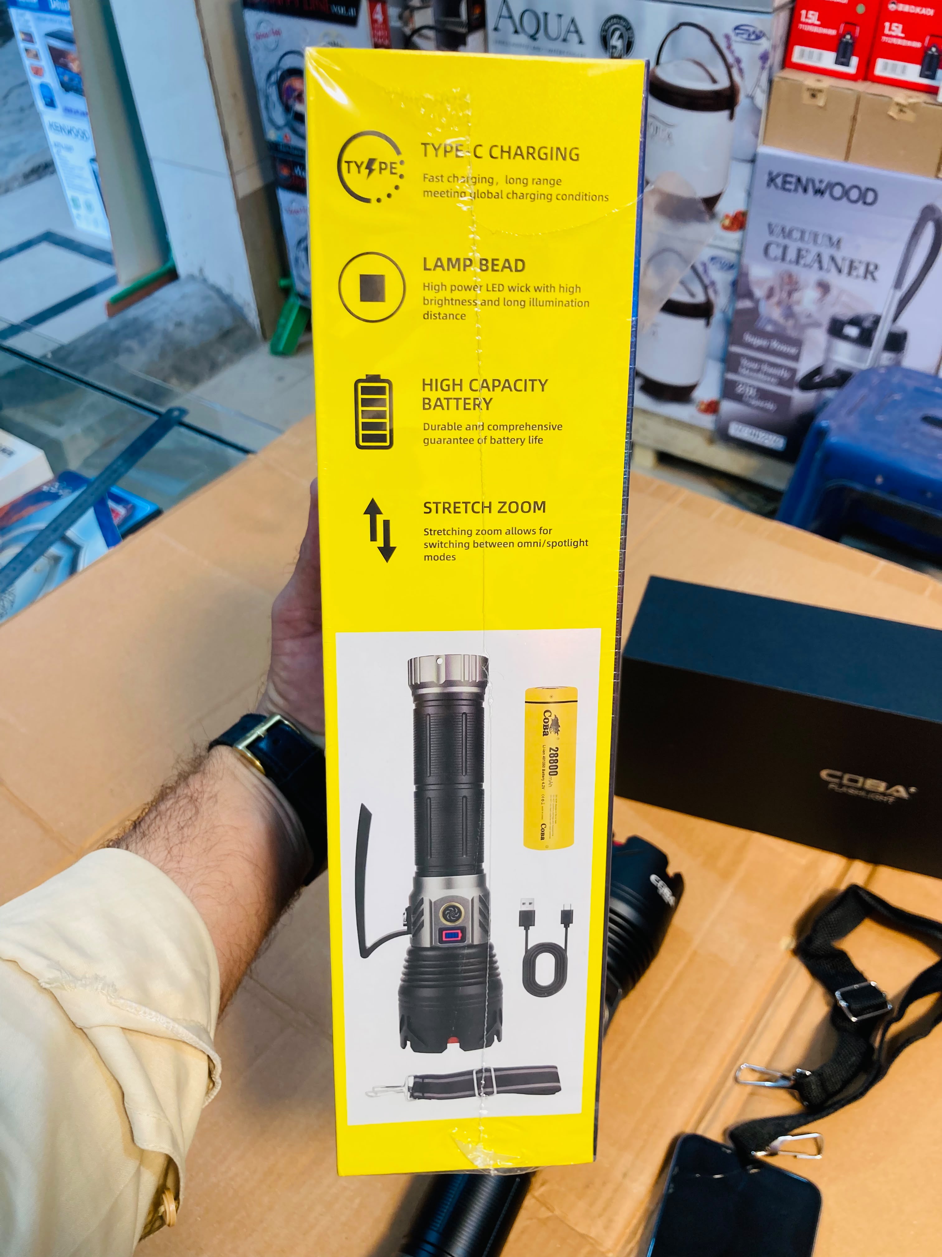 COBA Powerful Long Range Super Handheld Led Flashlight Torch CB-G648
