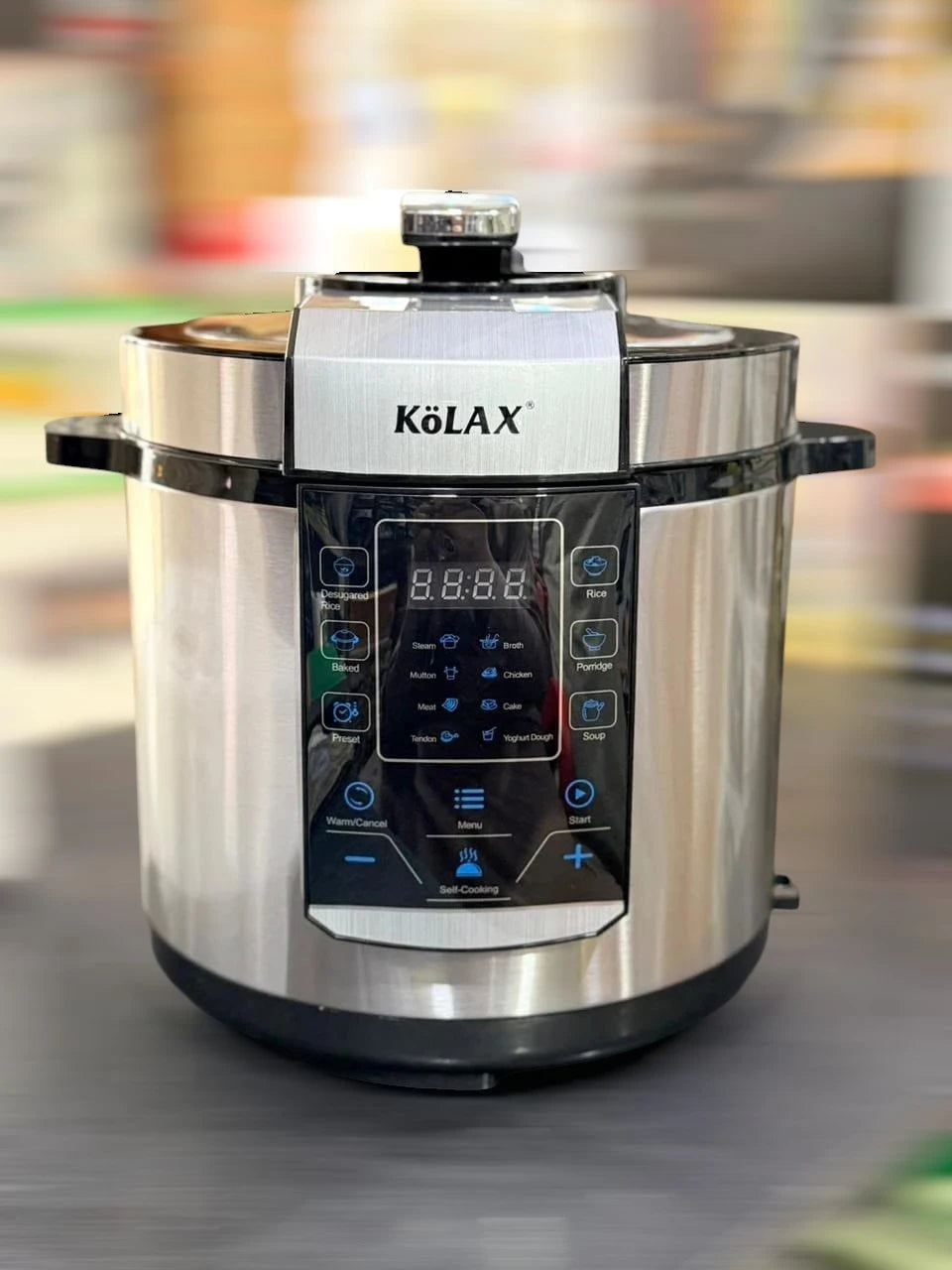 KöLAX 6L Electric Pressure Cooker - 1000W Digital Multi-Cooker with Touch Screen