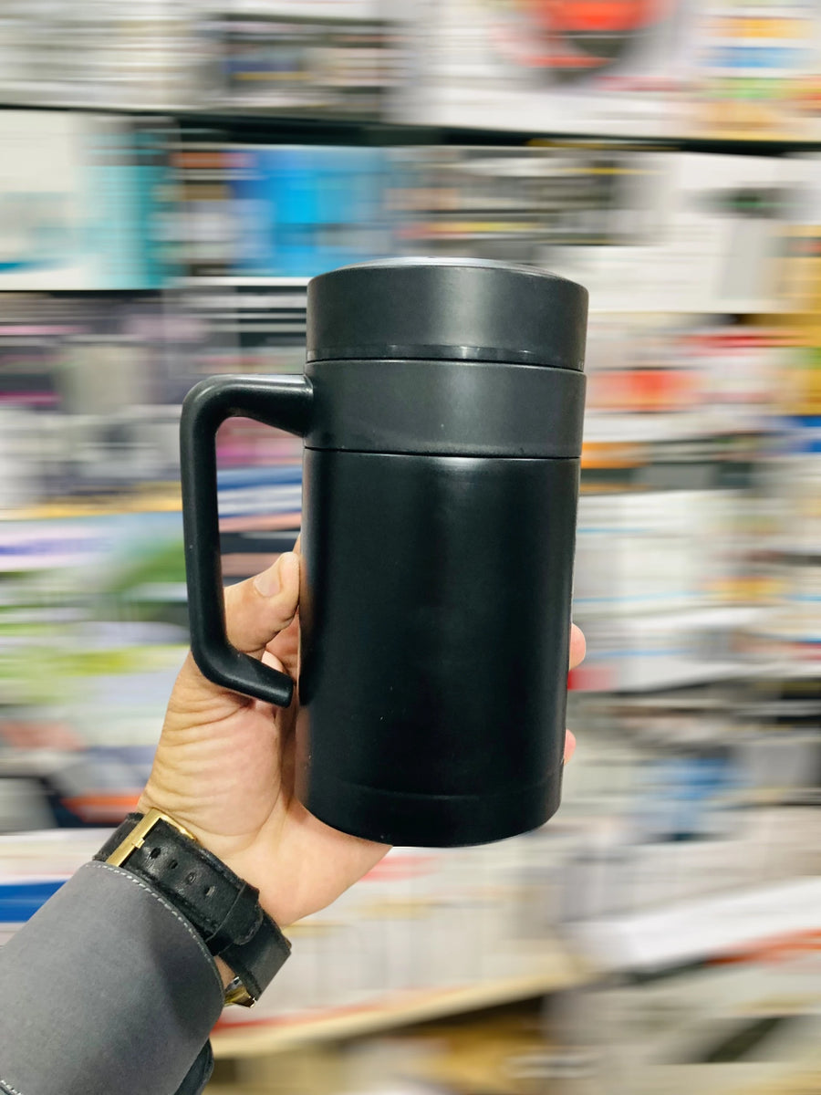 Insulated Stainless Steel Office Mug with Handle Premium Double-Wall Vacuum Travel Tumbler,Leak-Proof Lid SUS 316