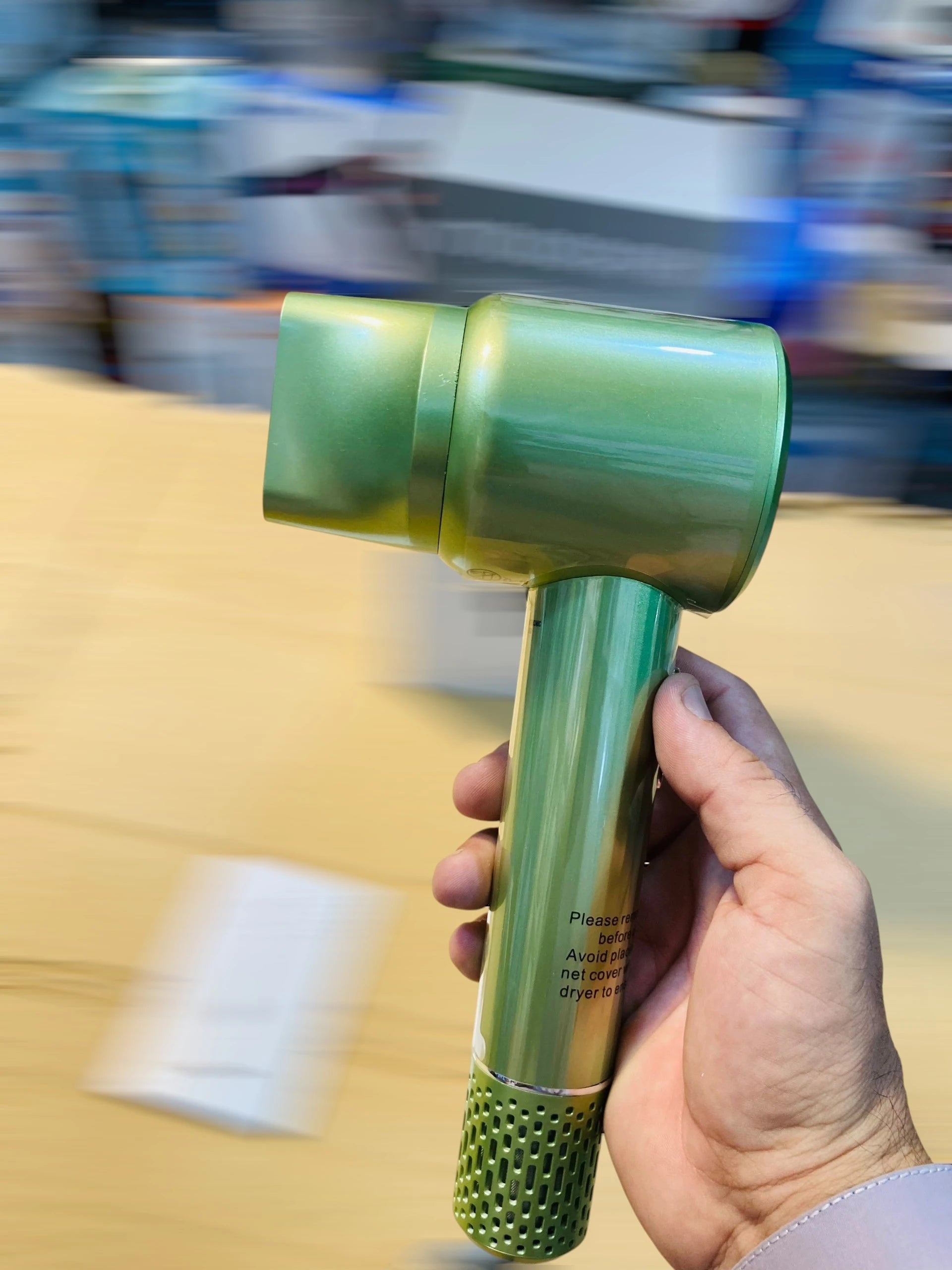 High-Speed Ionic Hair Dryer with 110,000 RPM Brushless Motor, Digital Display & 360° Magnetic Nozzle Model GL-92119