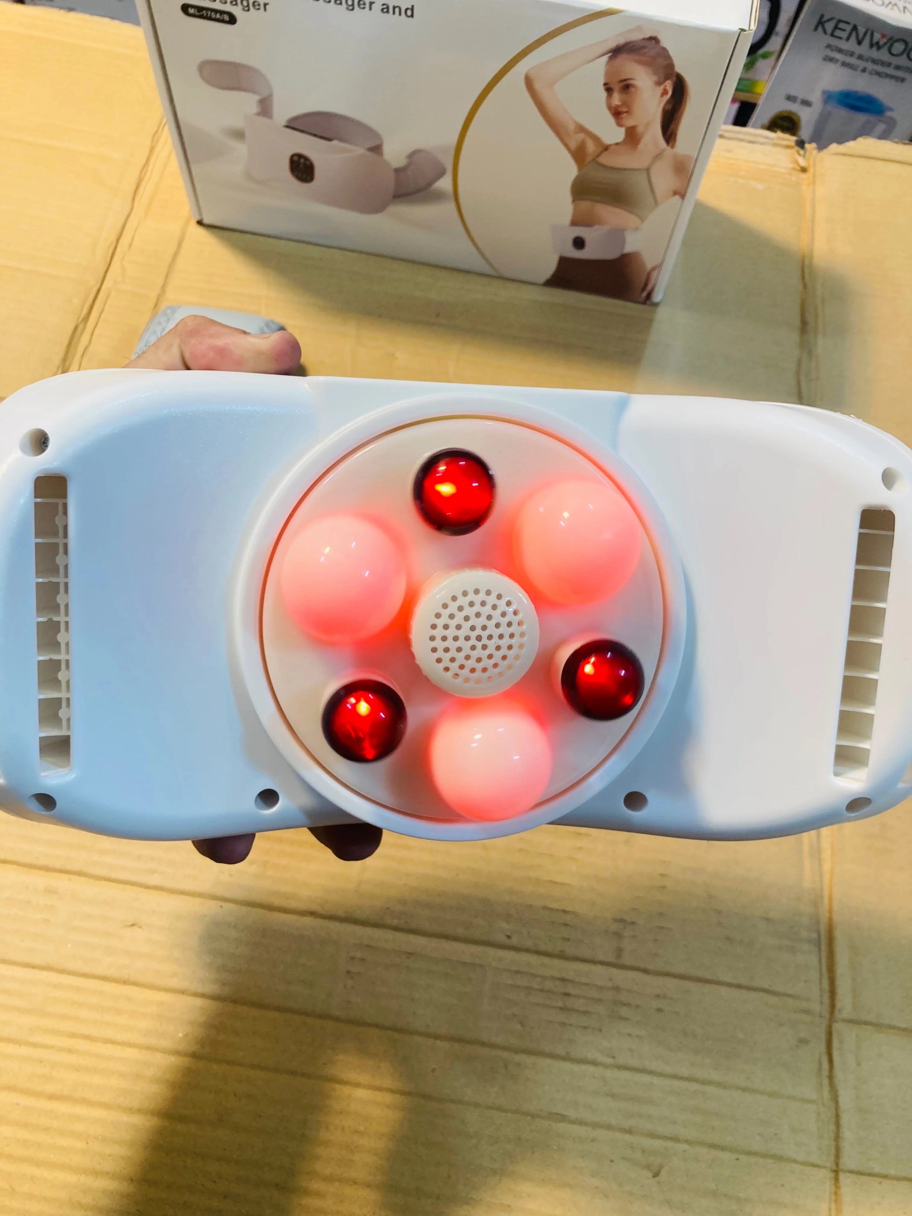 Electric Abdominal & Waist Massager Belt with Heating, Vibration & Infrared Care ML-170A/B