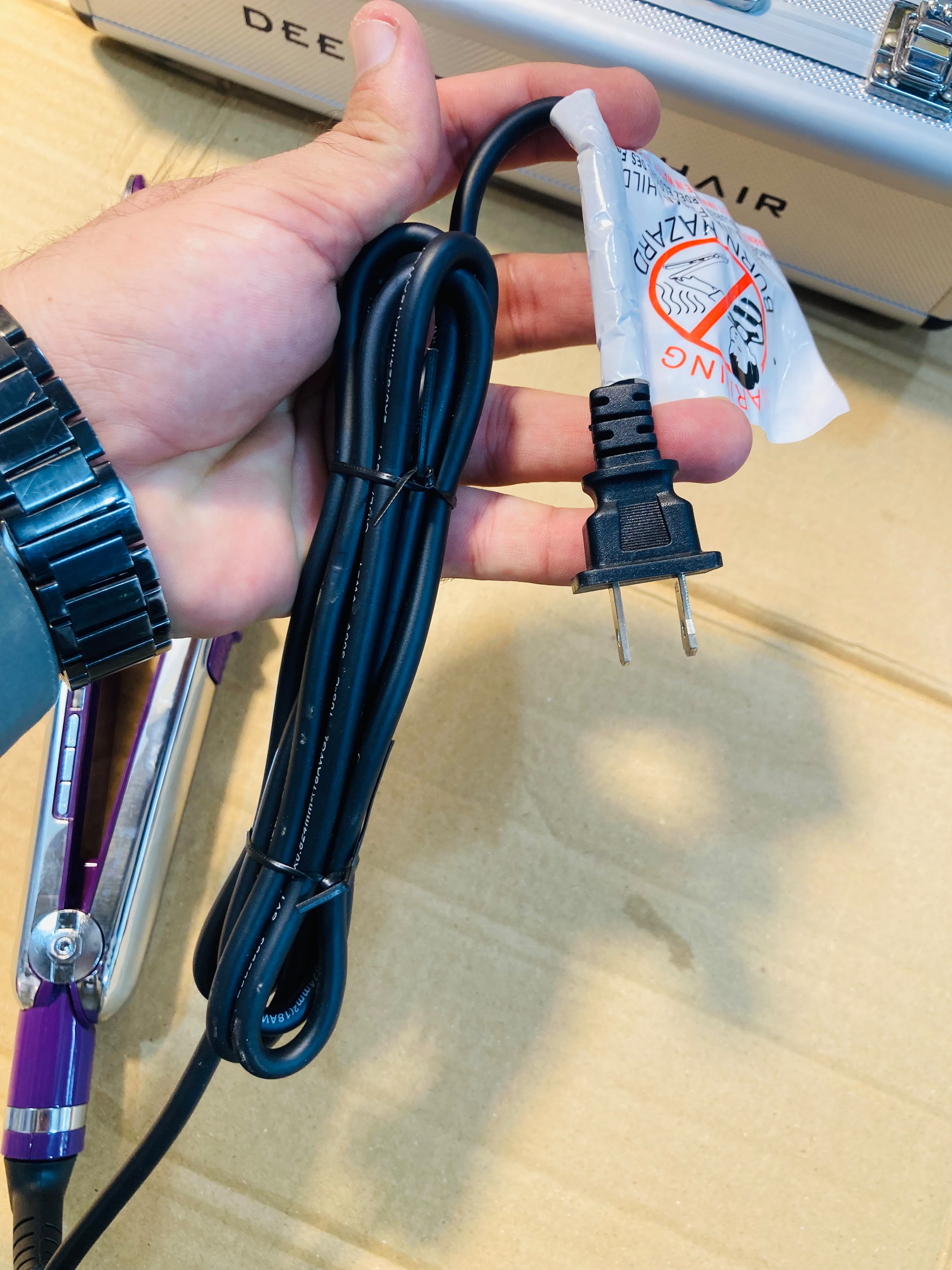 Imported Titanium plates Deeper Than Hair professional hair straightener