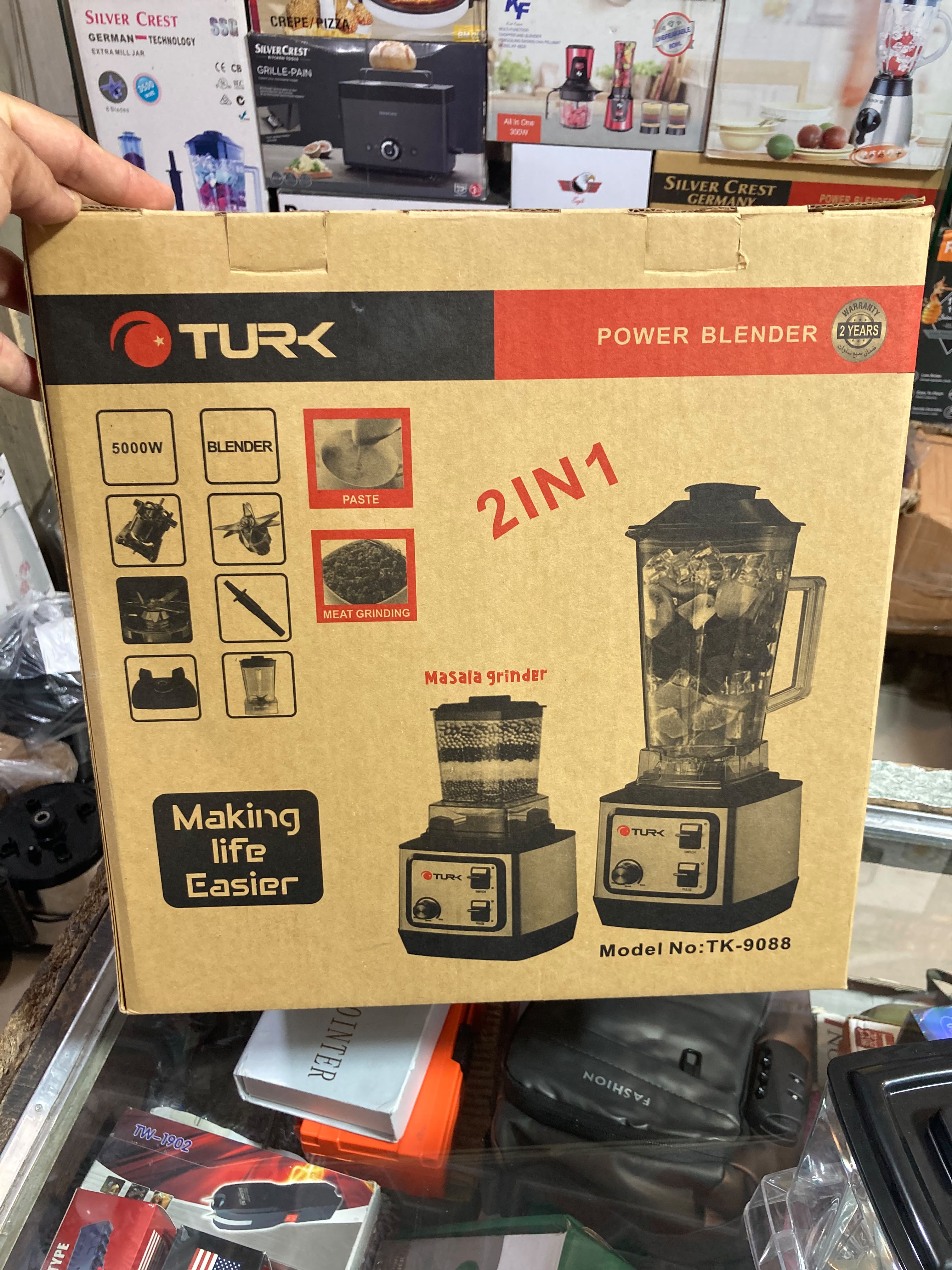TURK 2in1 Powerful Blender & Grinder TK-9088