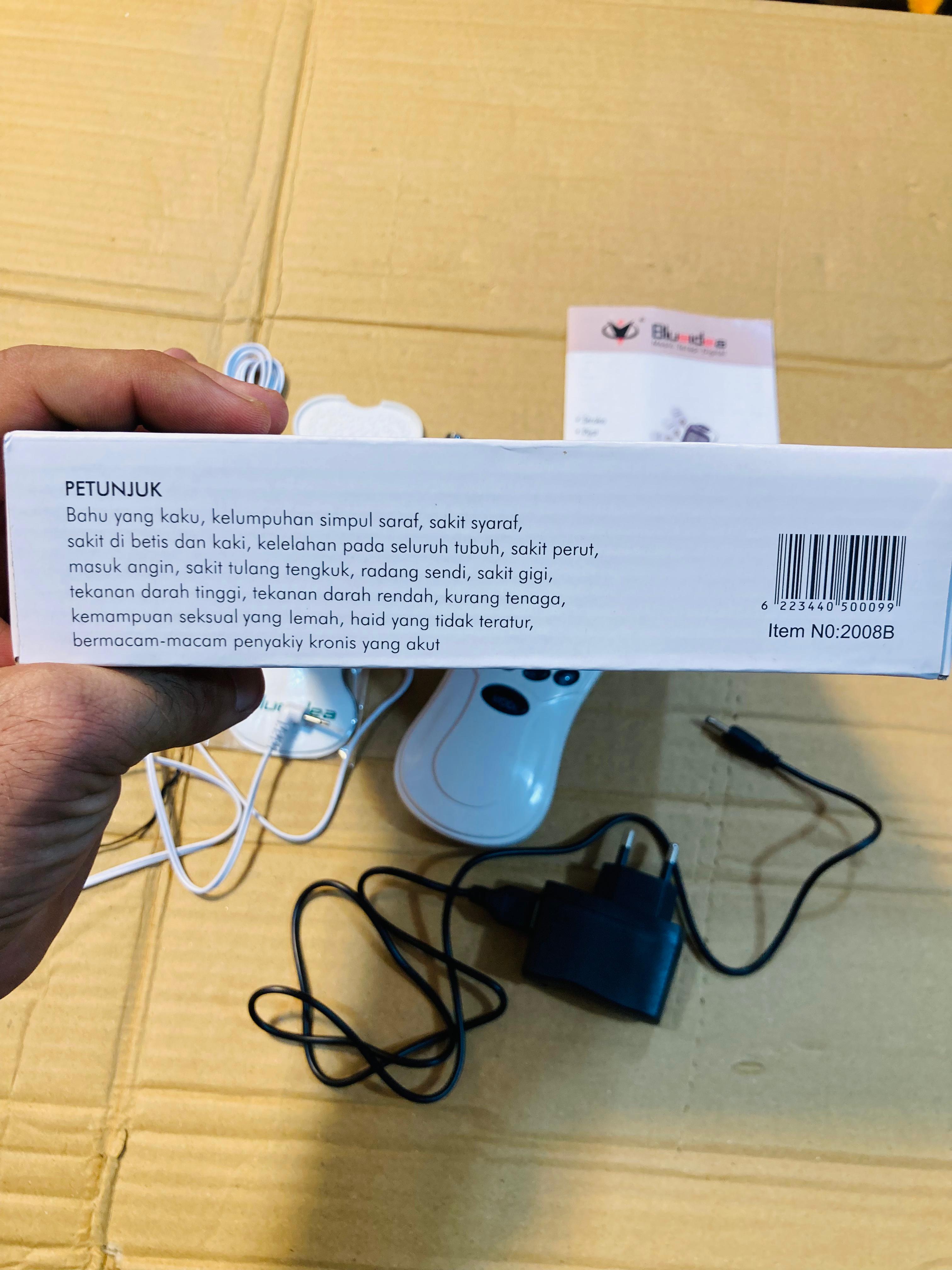 Blueidea Digital Therapy Machine Electronic Pulse Massager with Electrode Pads and Power Adapter