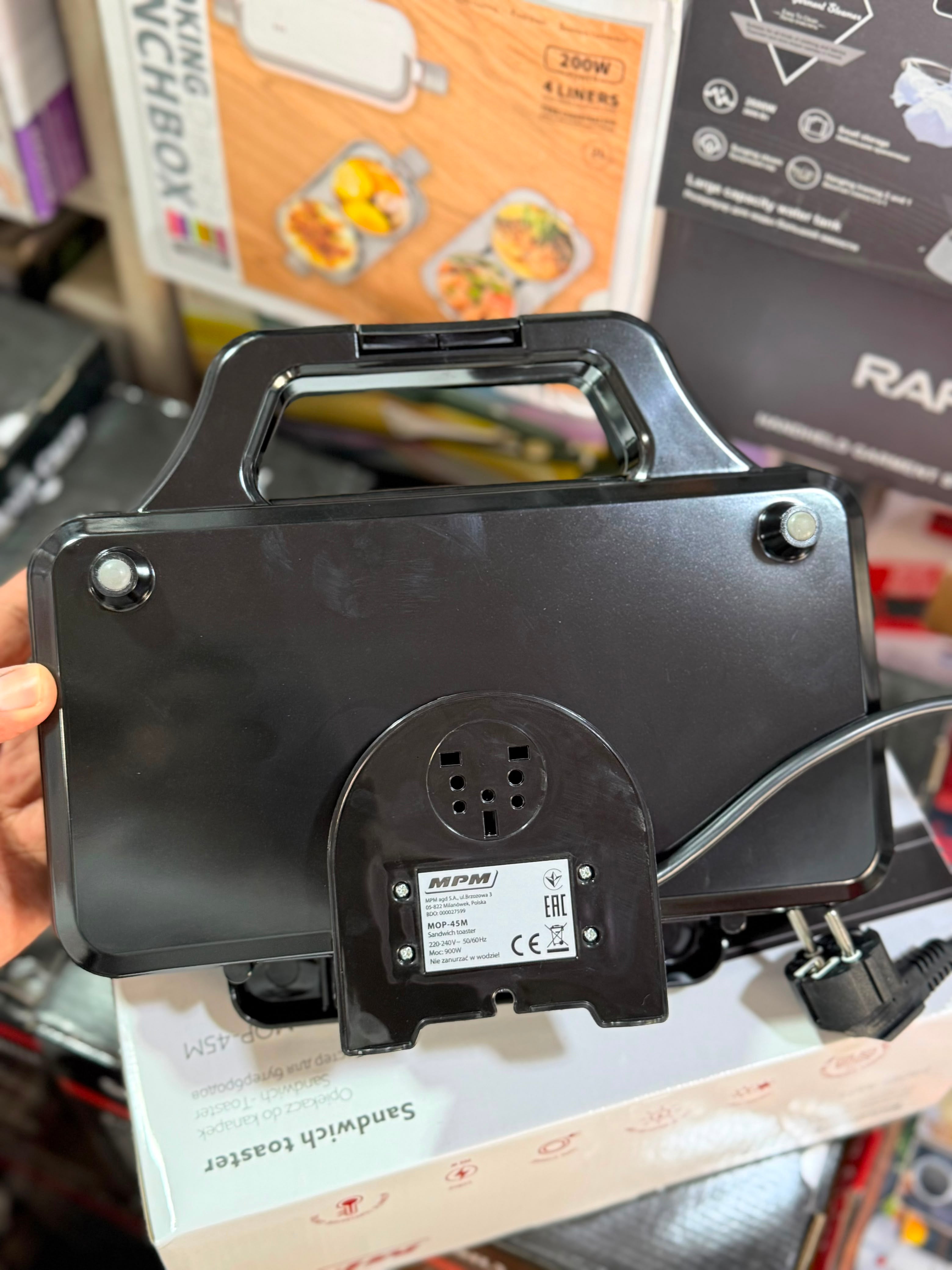 MPM Sandwich Maker Toaster 900W MOP-45M