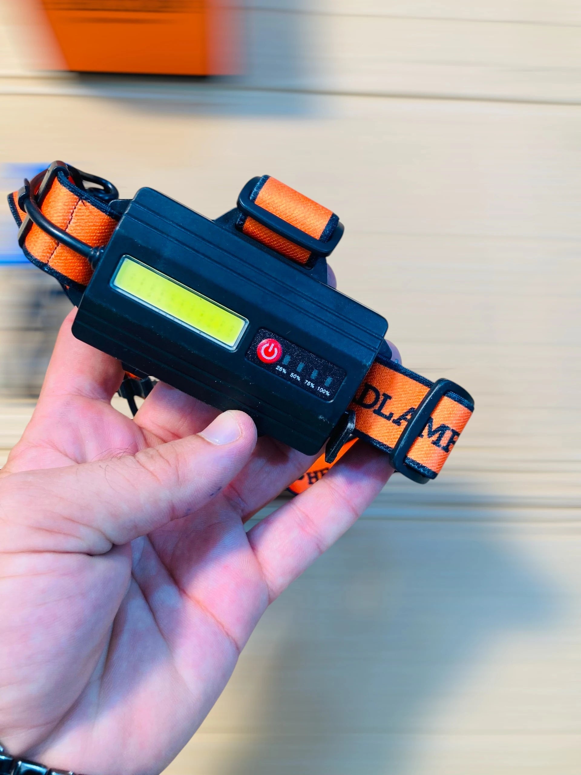 Super Bright Rechargeable LED Headlamp with 60-Degree Tilt & Adjustable Headband