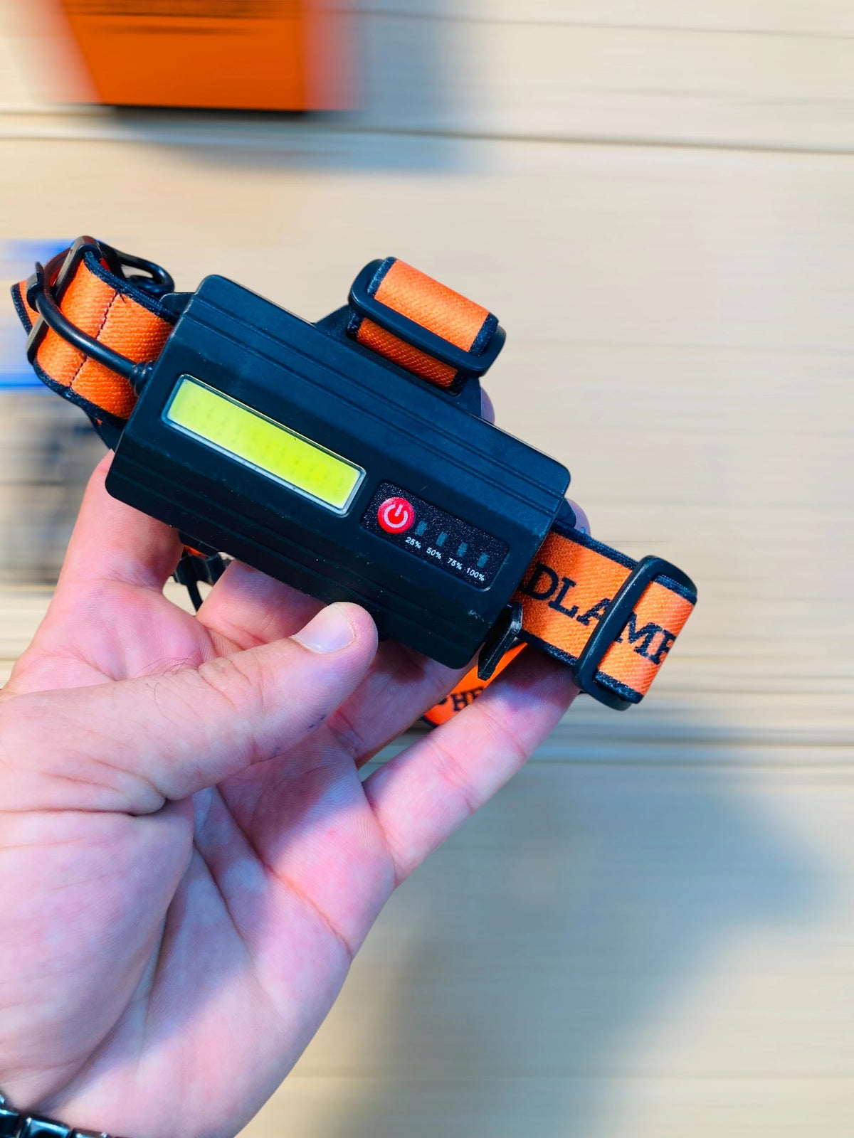 Super Bright Rechargeable LED Headlamp with 60-Degree Tilt & Adjustable Headband