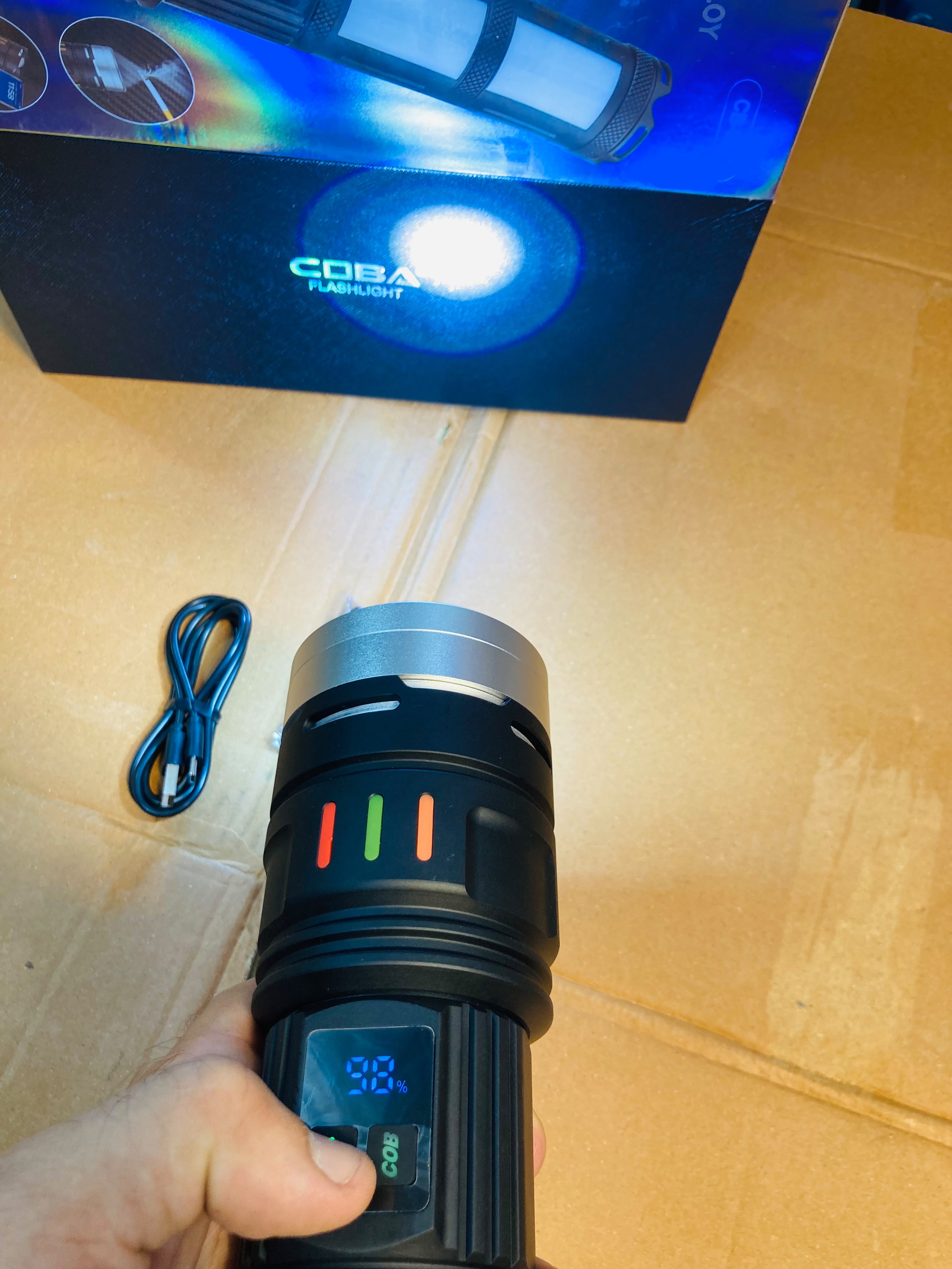COBA Powerful Long Range Super Led Flashlight Torch CB-R18