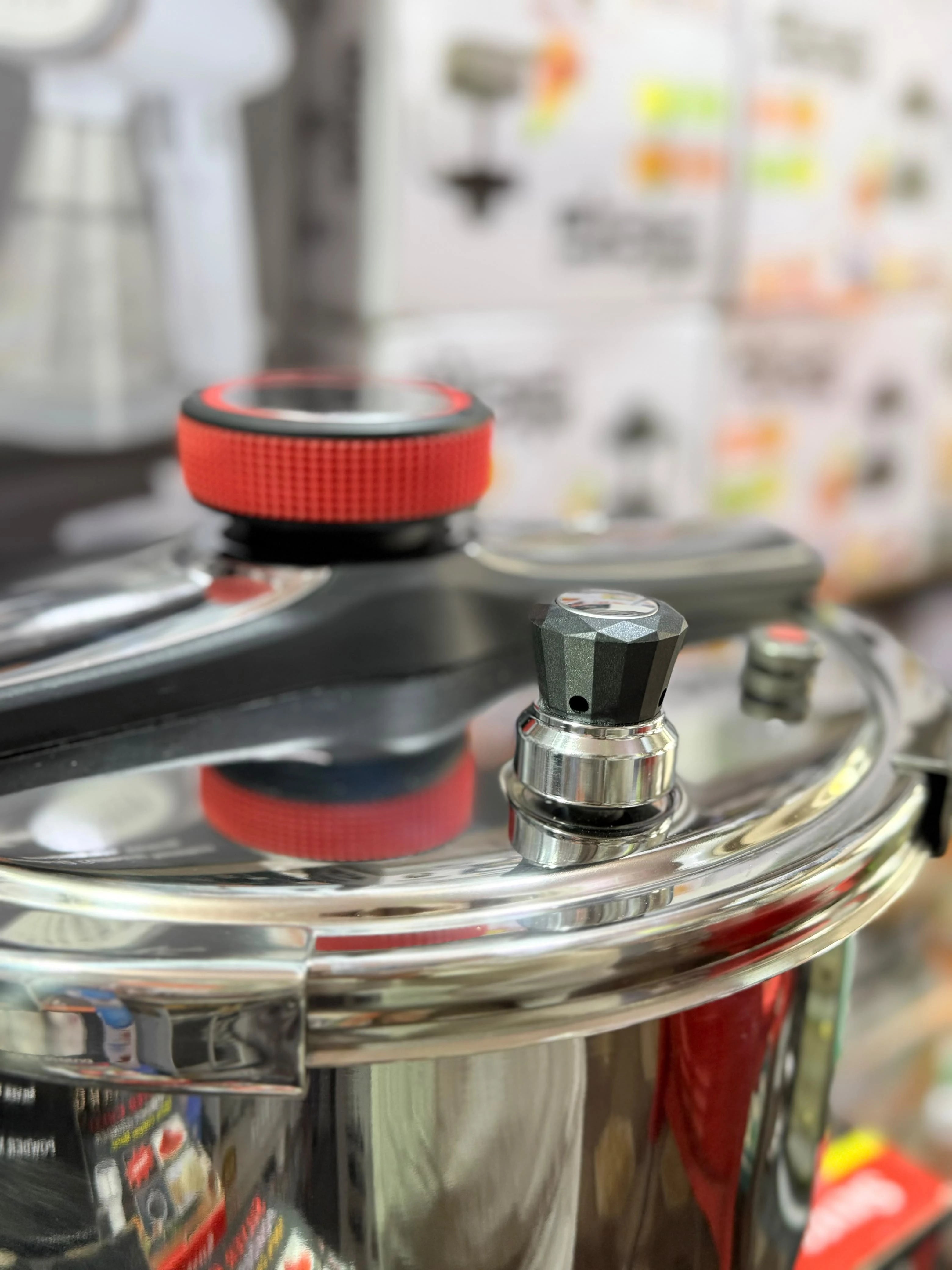 Knob Type 13L Stainless Steel Pressure Cooker Heavy-Duty Commercial & Family Size, Rotary Turn-Lock Lid with Multi-Safety Release Valves