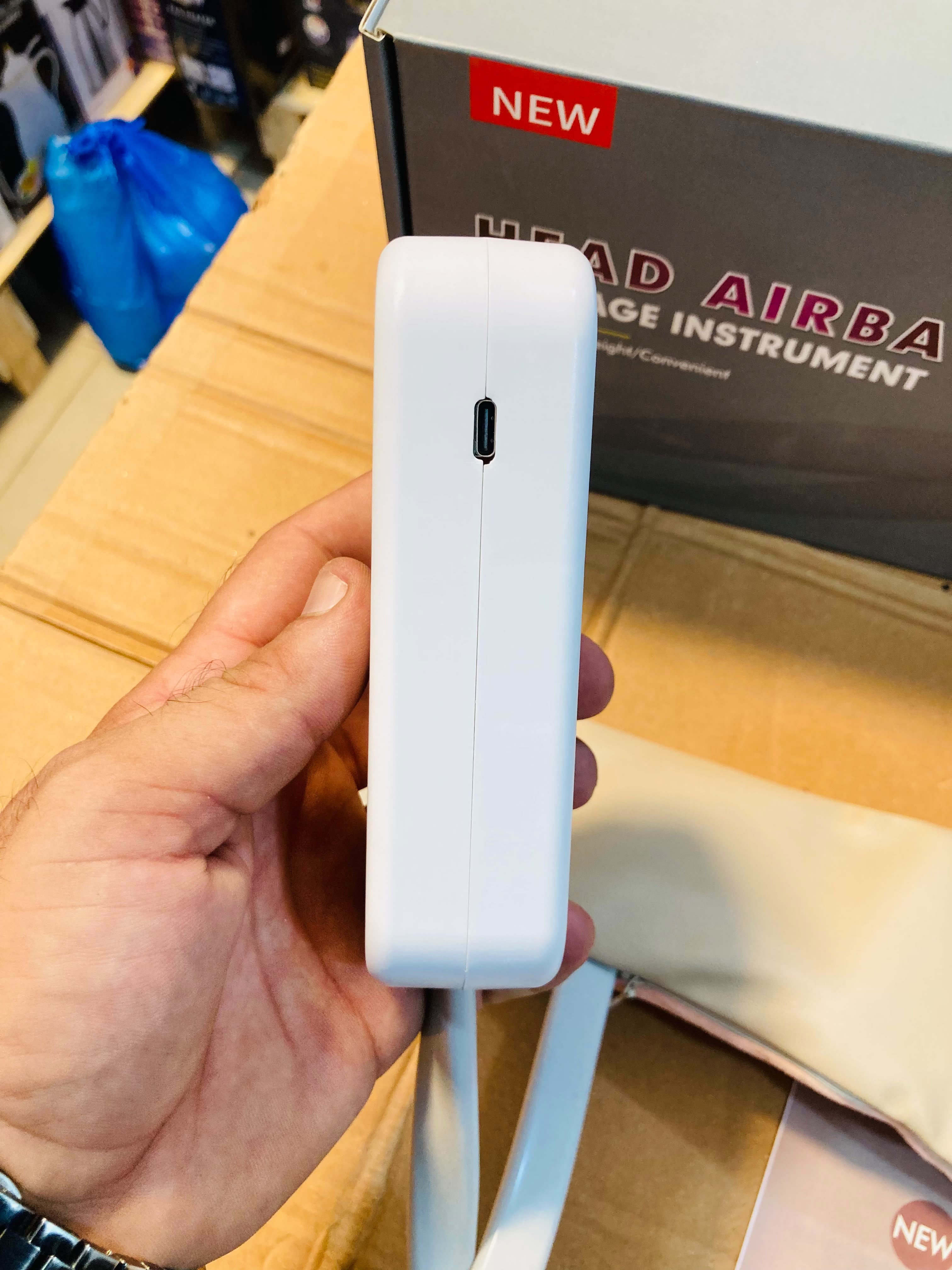 Electric Airbag Head Massager with Heating & Smart Controller 666