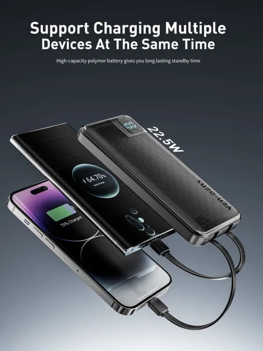 Ven-Dens 22.5W Fast Charging 30000mAh Power Bank VD-PB062