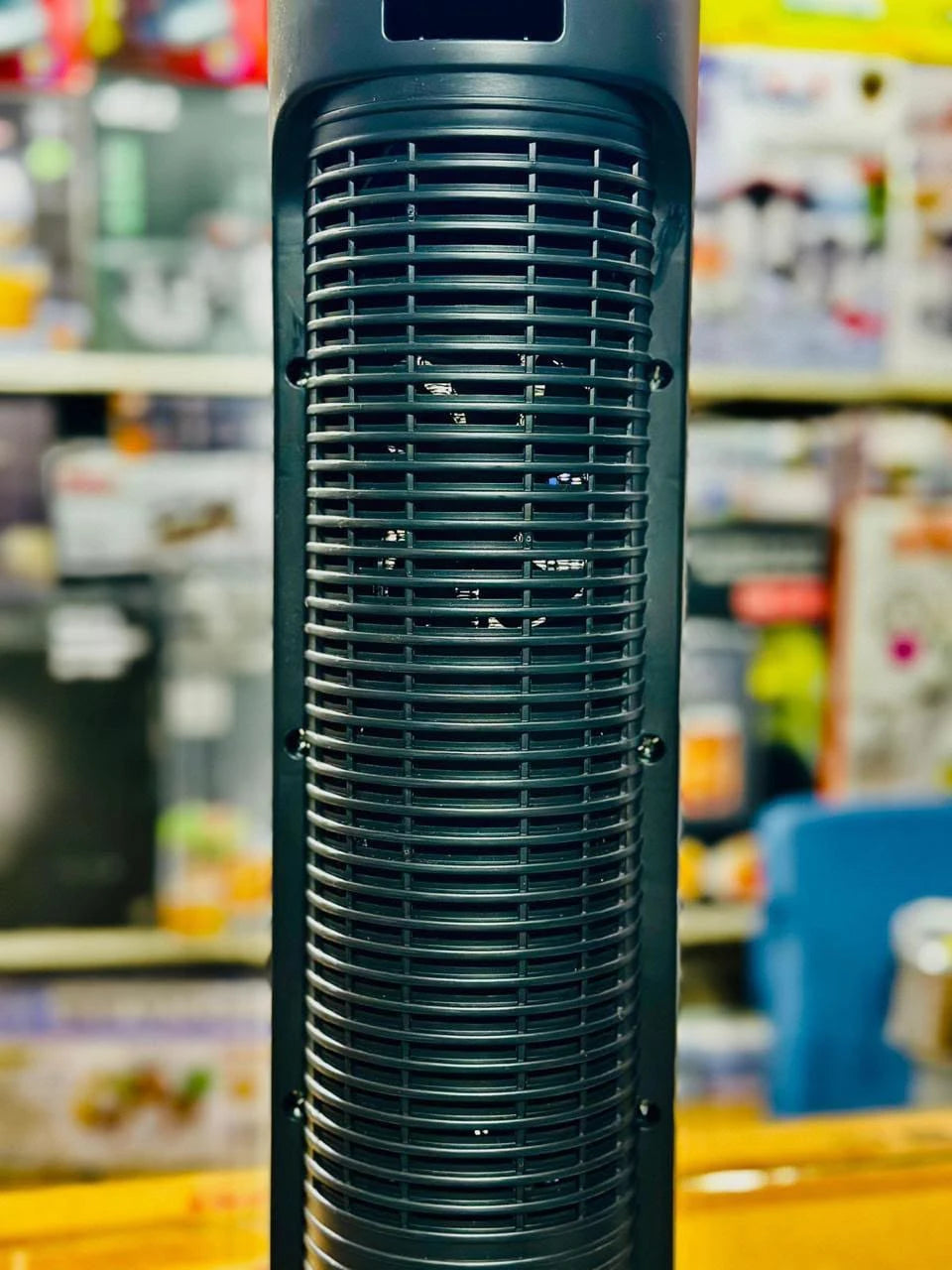 YANGZI 2000W Electric Ceramic Tower Heater with Realistic 3D Flame Effect, Remote Control, Oscillation & Negative Ion Function