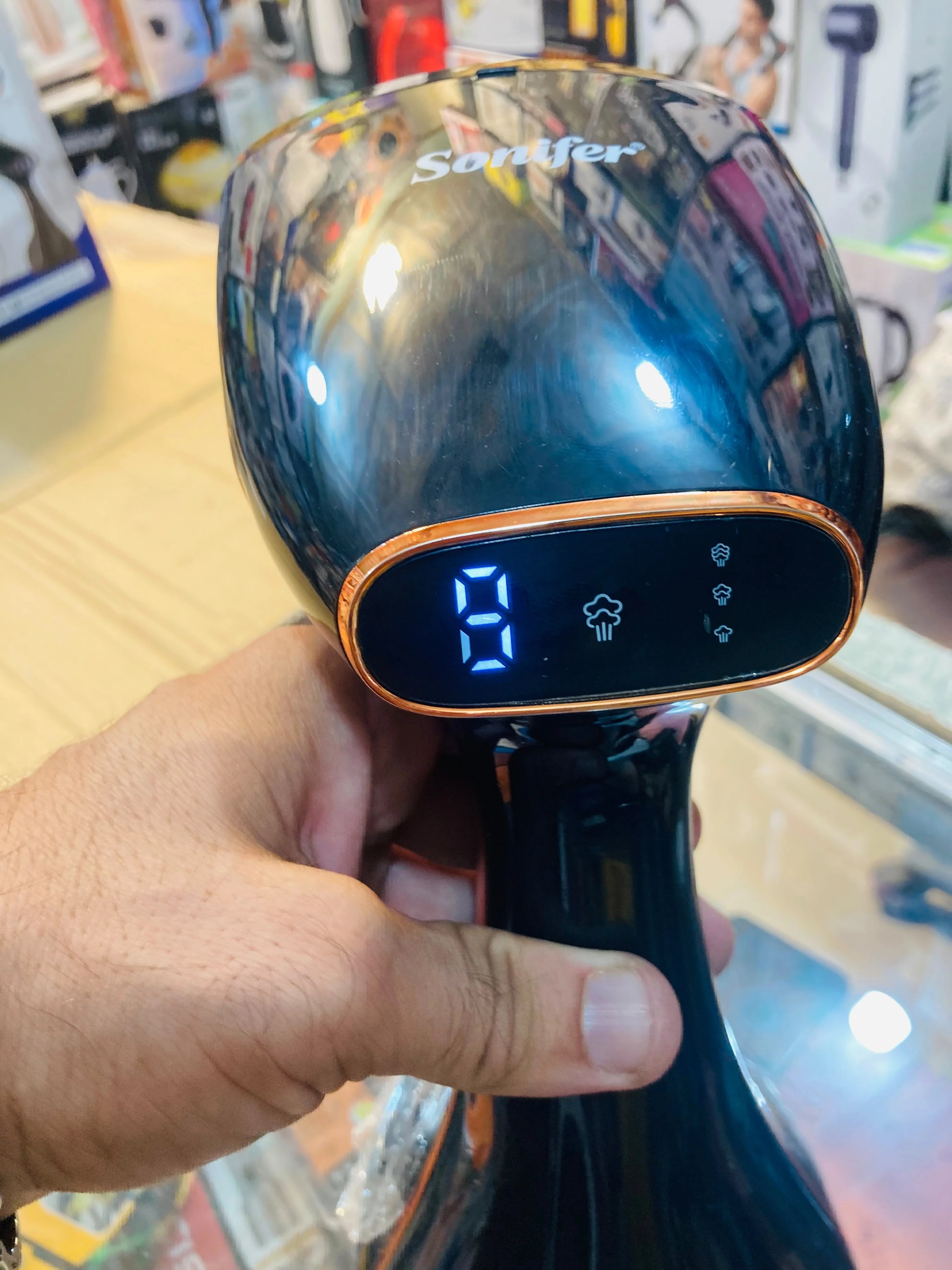 Sonifer Handheld Steam Brush 1780W Portable Garment Steamer with 320ml Removable Water Tank & Touch Screen Control SF-9132A