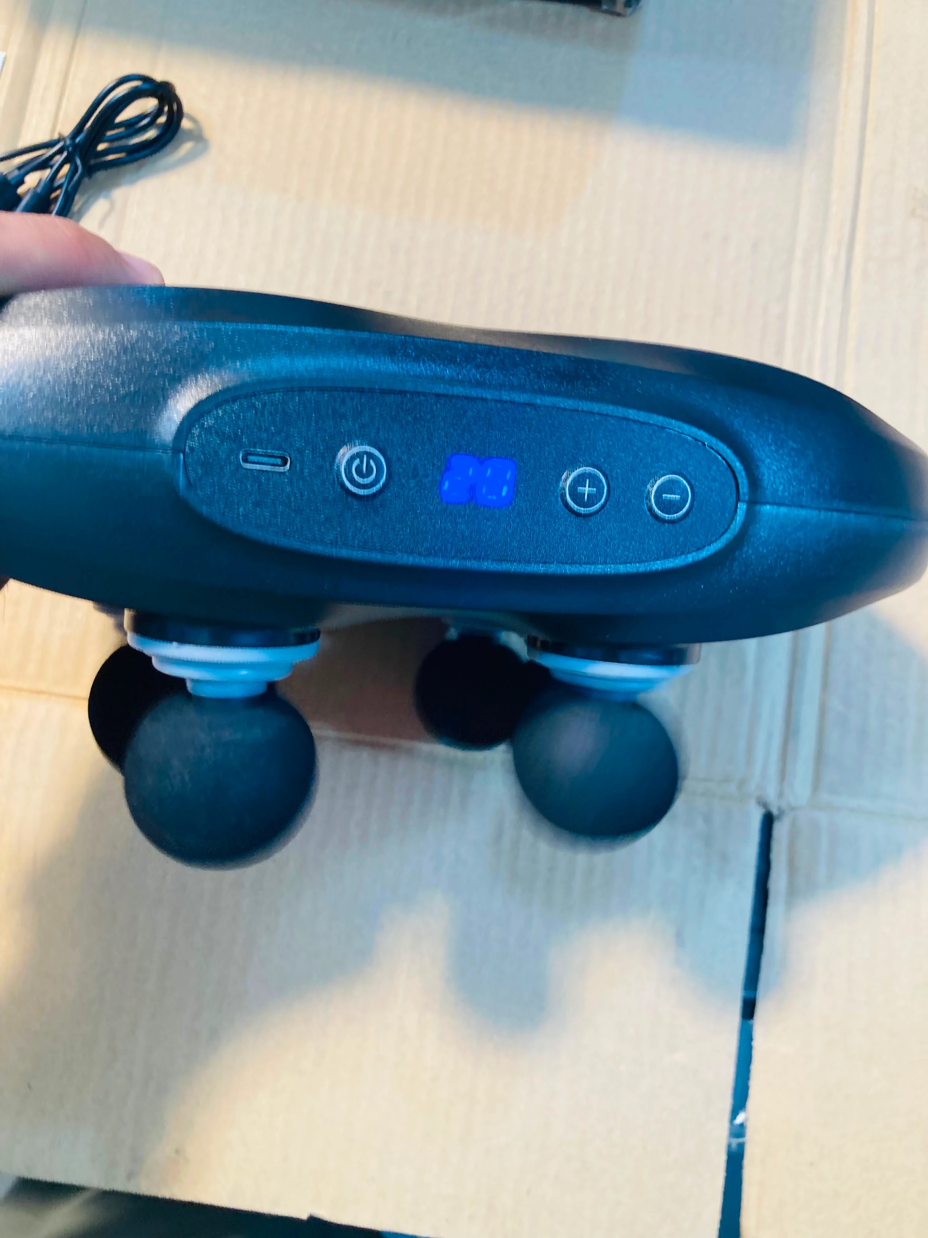 Blueidea Six Head Fascia Gun Handheld Deep Tissue Muscle Massager with LCD Display BLD-660