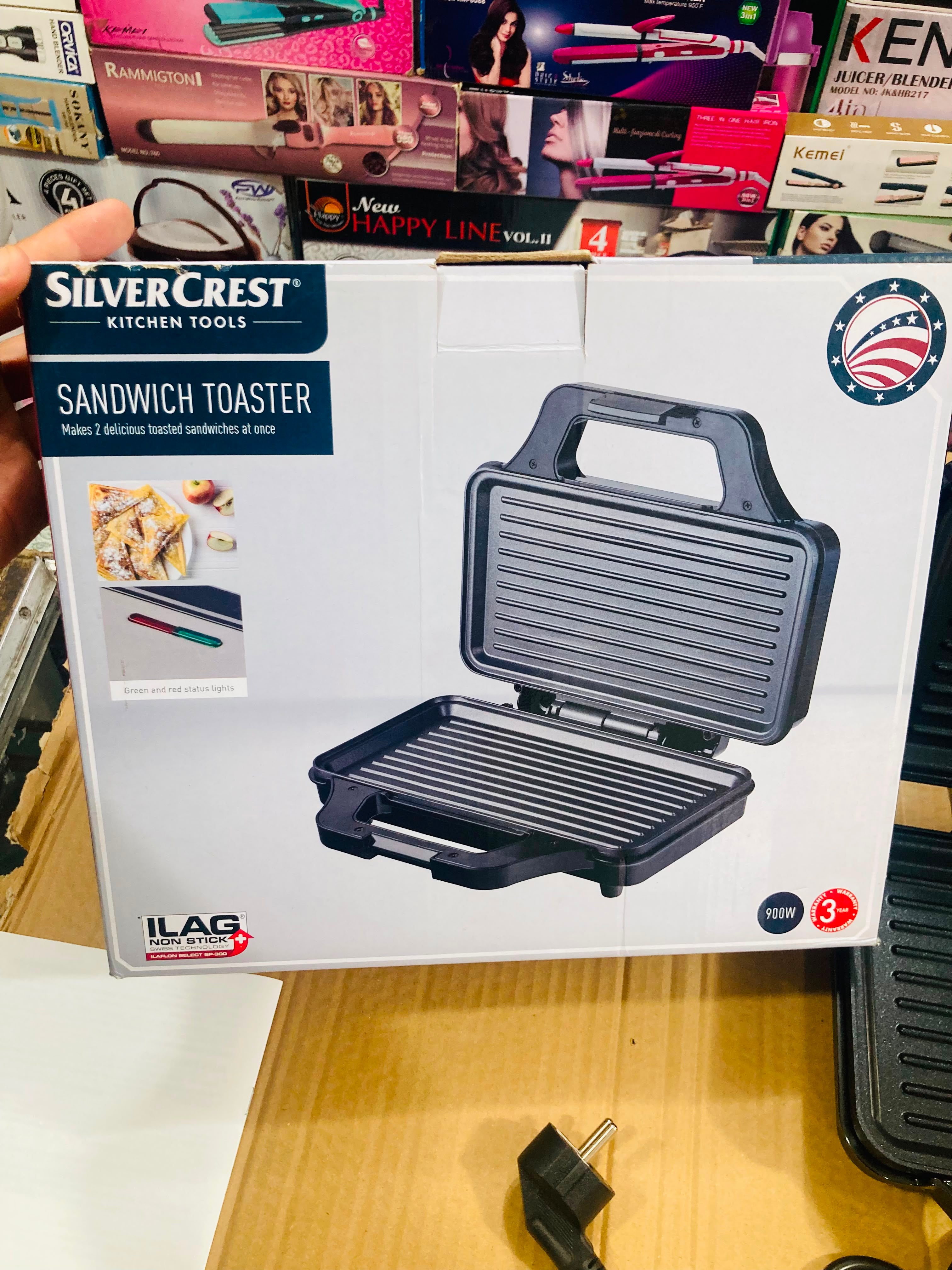 Silver Crest 900W Grill Maker - Grill Pan