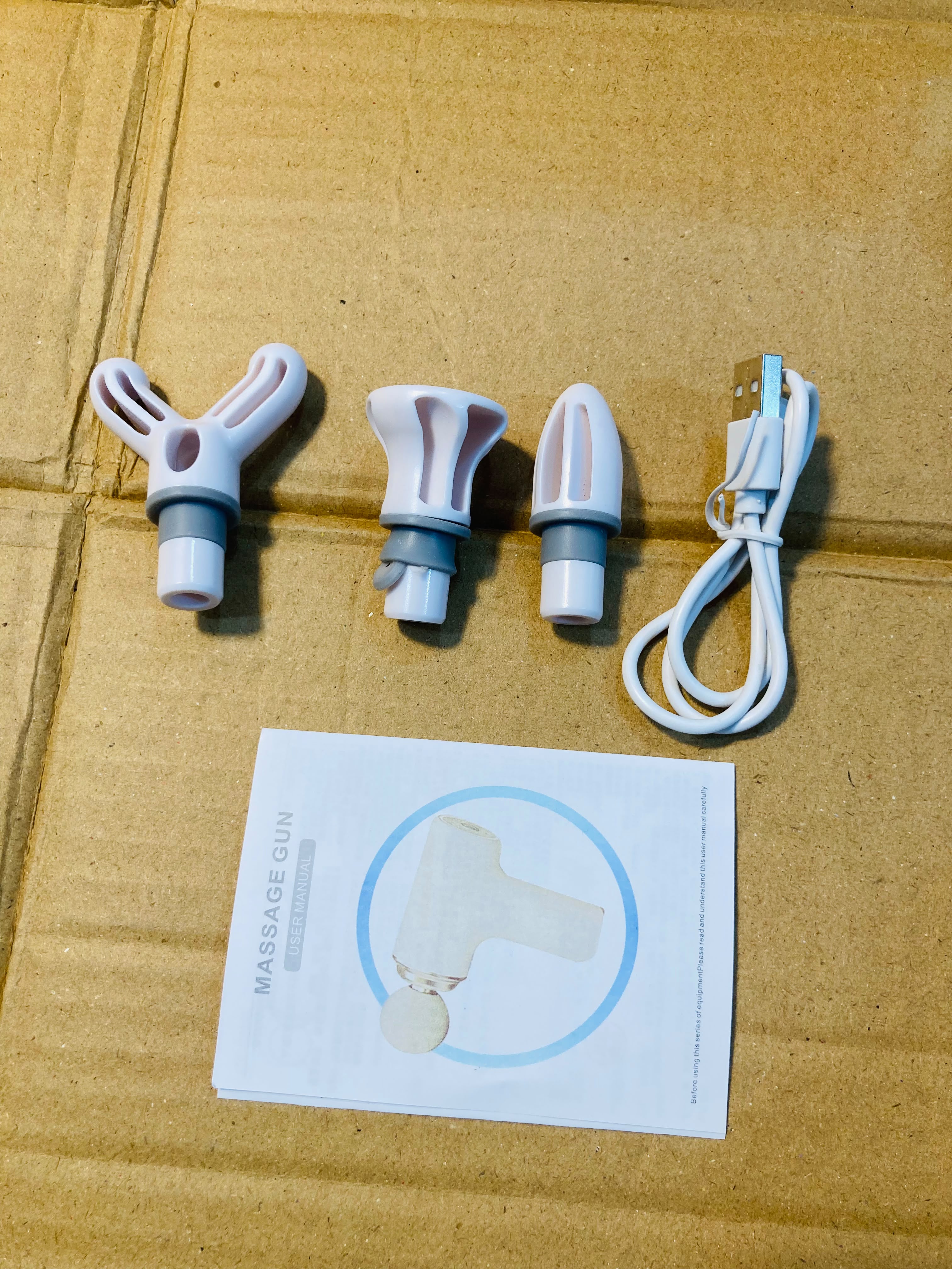 MDHL 4in1 Massage Gun  Portable Handheld Percussive Body Massager with 4 Interchangeable Heads  MD-MG203