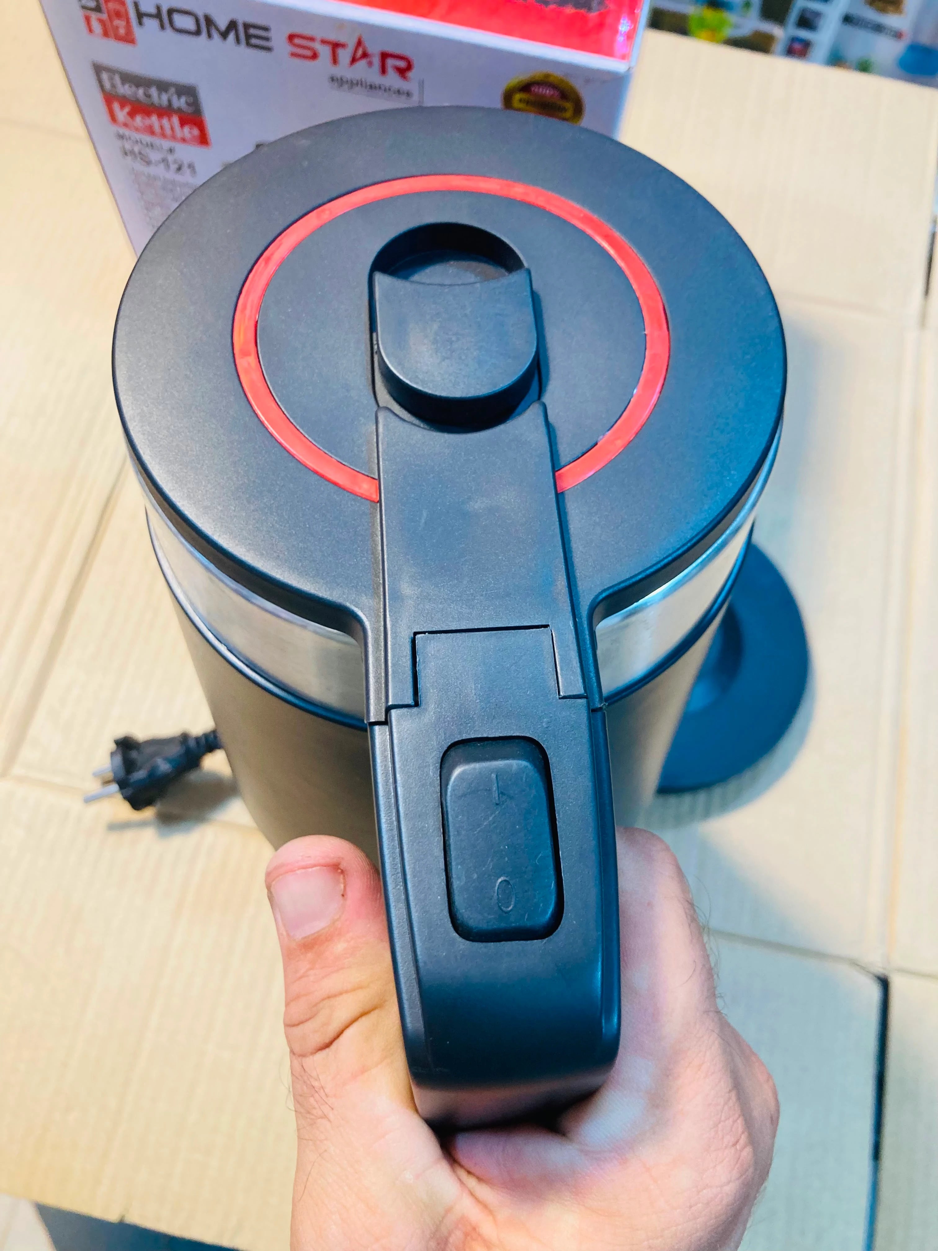 Home Star Electric Kettle 2.0L Capacity, Double-Wall Insulation with Fast Boil Technology and Auto Shut-Off HS-121