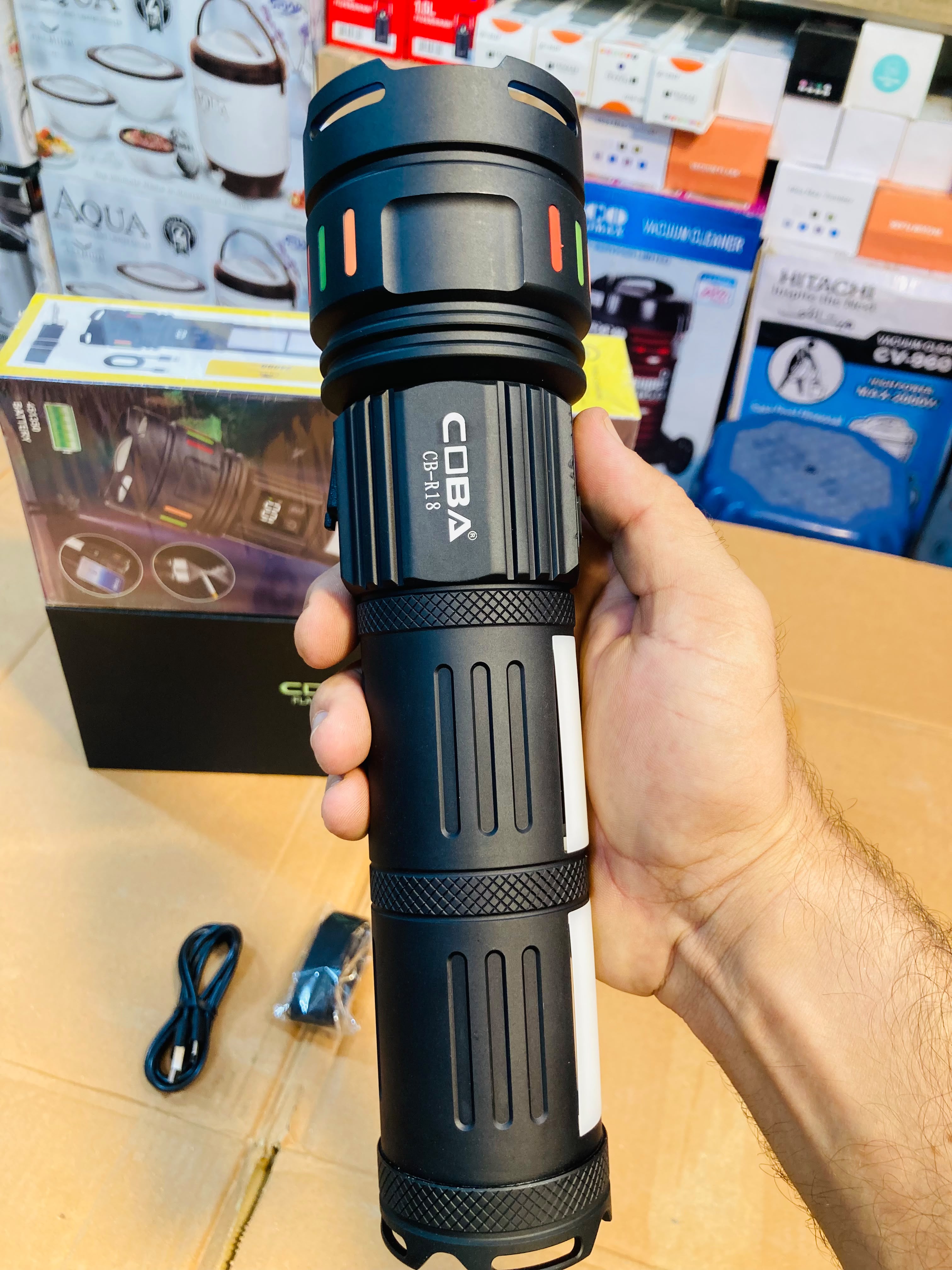 COBA Powerful Long Range Super Led Flashlight Torch CB-R18