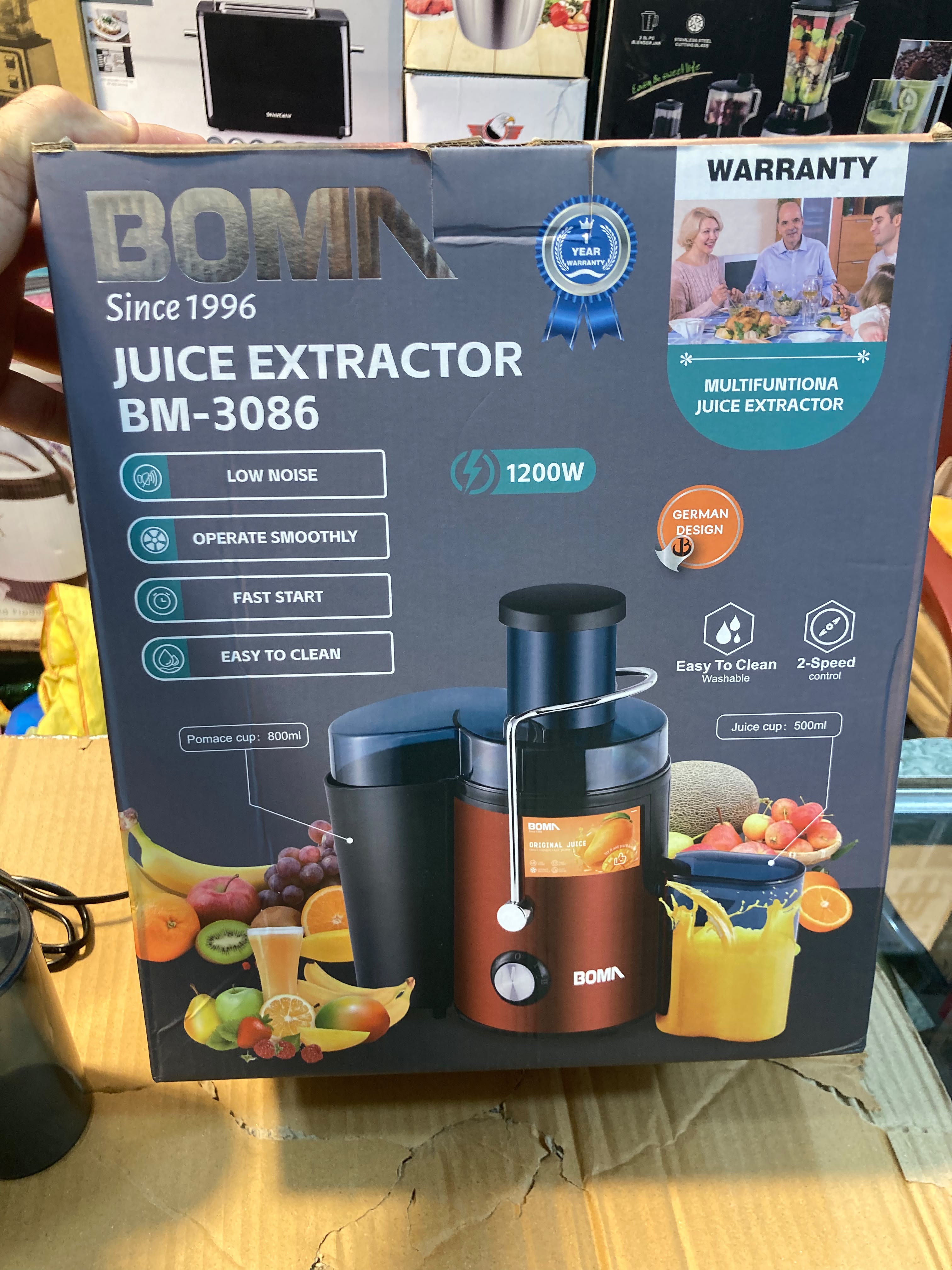 BOMA 1200W Juice Extractor  BM-3086