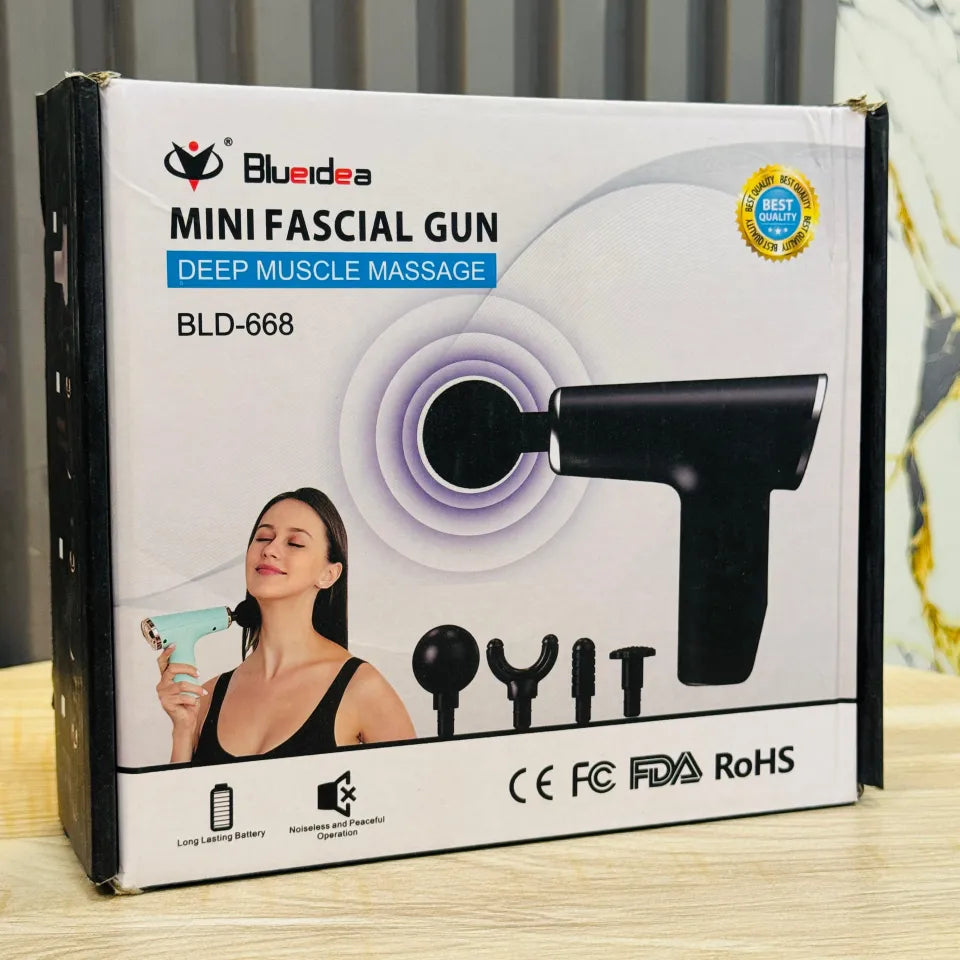 Blueidea Rechargeable Mini Fascial Muscle Gun Massager BLD-668 - Random Colors