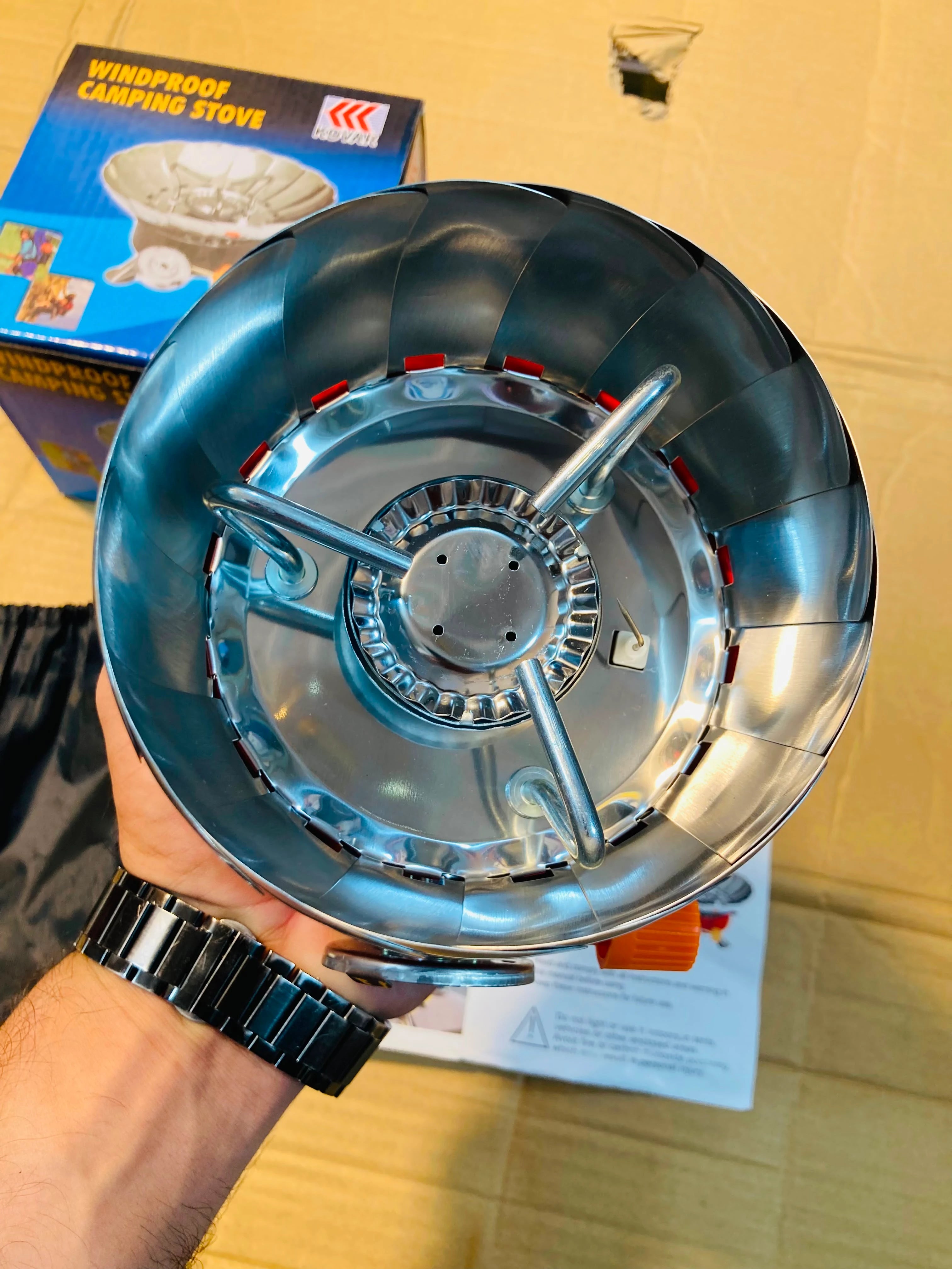 Kovar Windproof Portable Camping Stove Compact Gas Burner for Outdoor Cooking K-203