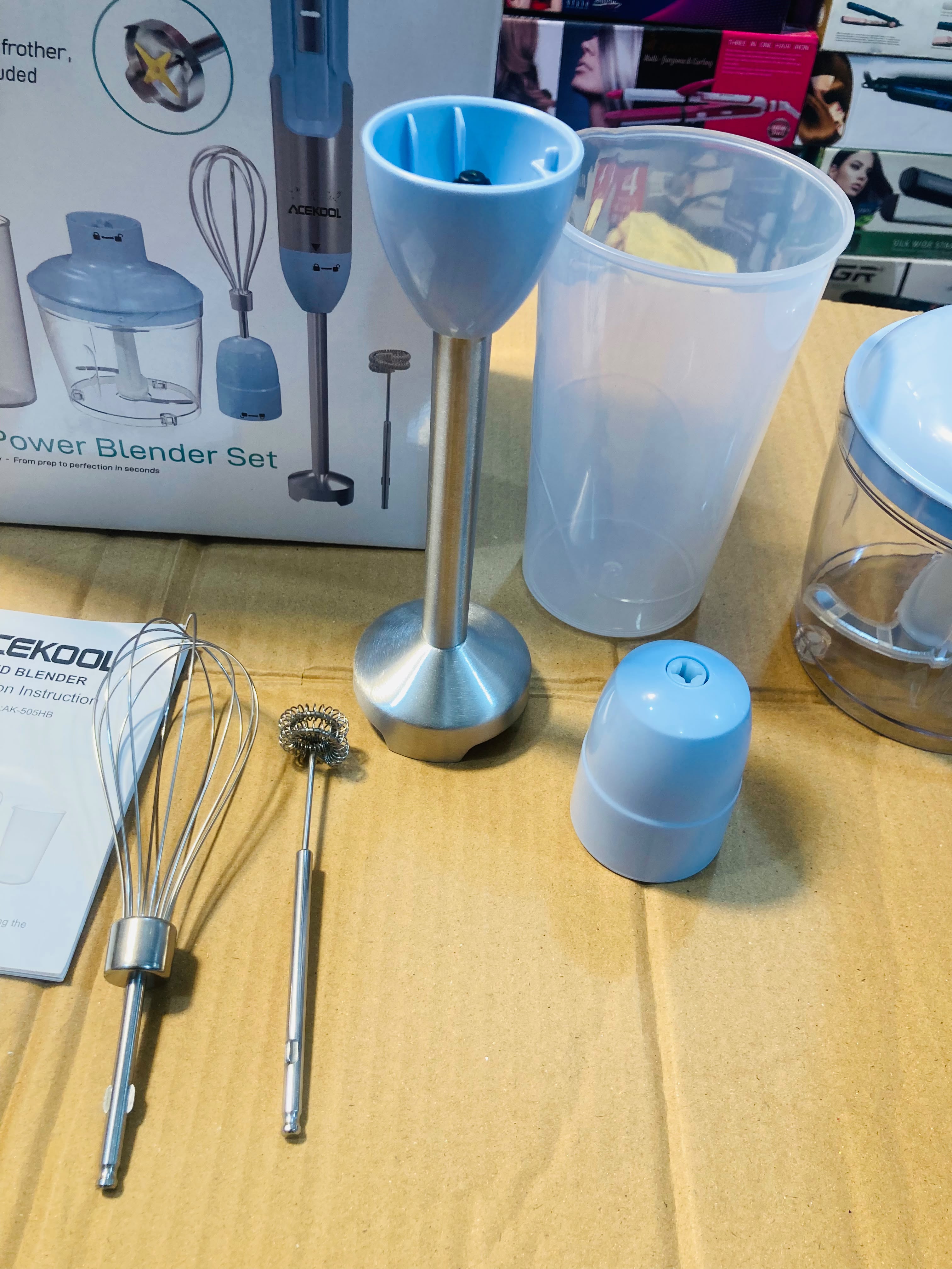 Acekool 900W 5-in-1 Hand Blender Set AK-505HB