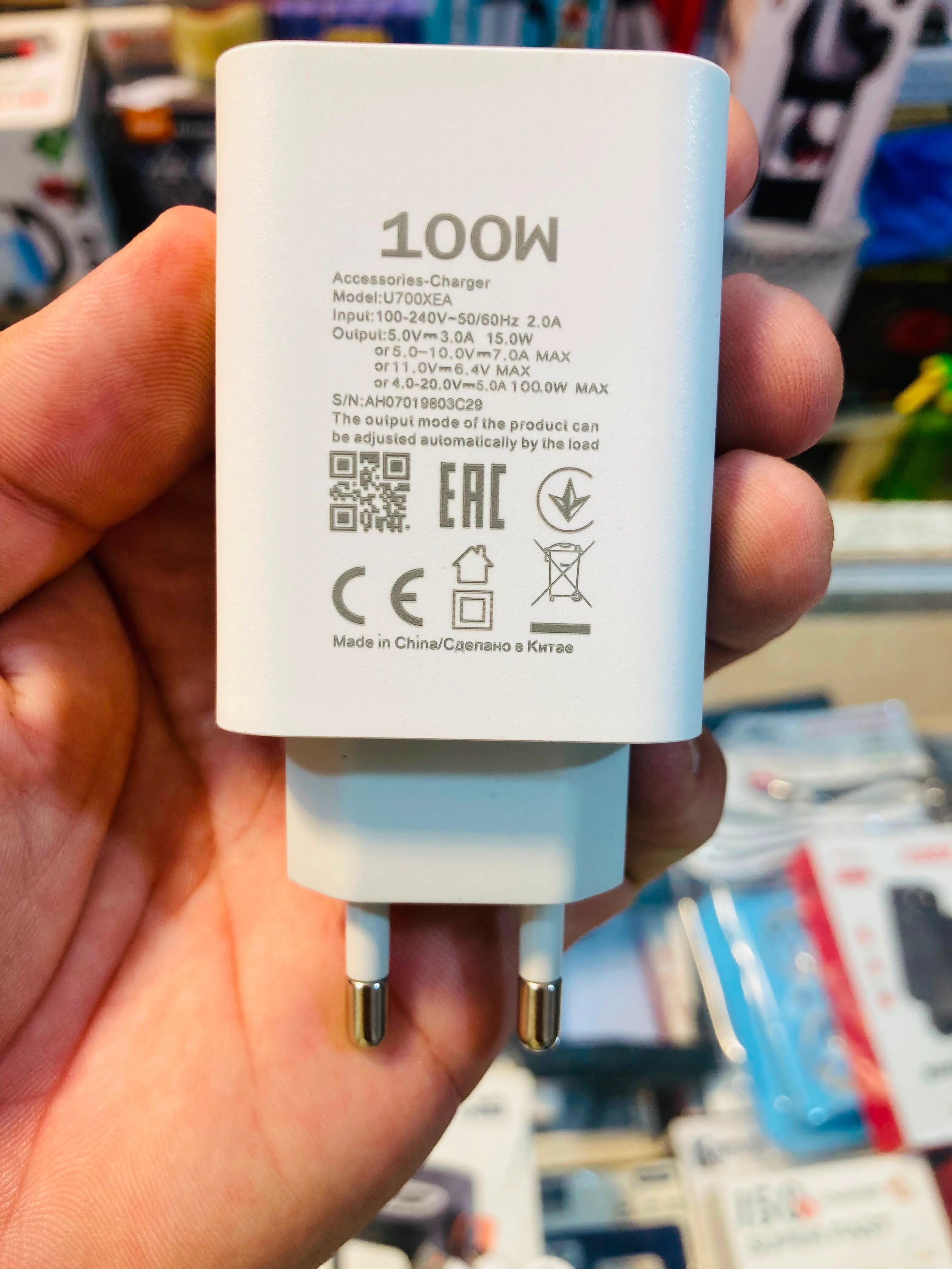 Kamal 100W All Option Fast Charger   High-Speed USB Wall Charger with 4.0A Output and Type-C Cable K-810