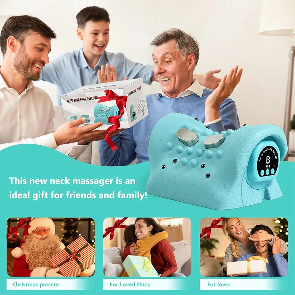 Rechargeable Neck & Shoulder  Relaxing Heating Pillow Massager
