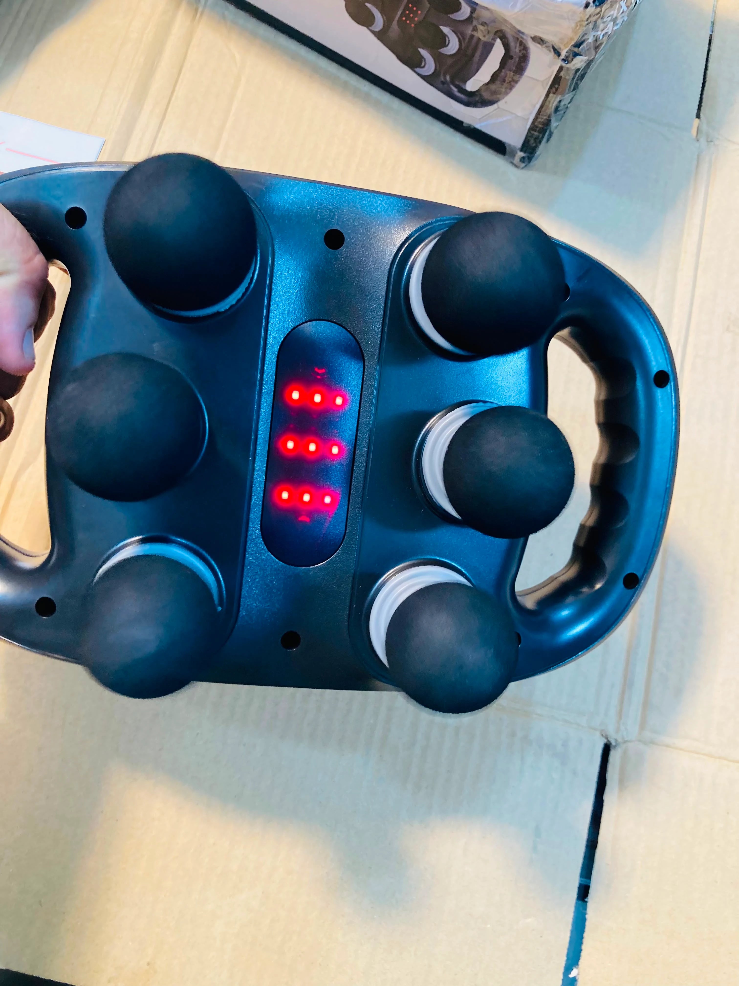 Blueidea Six Head Fascia Gun Handheld Deep Tissue Muscle Massager with LCD Display BLD-660